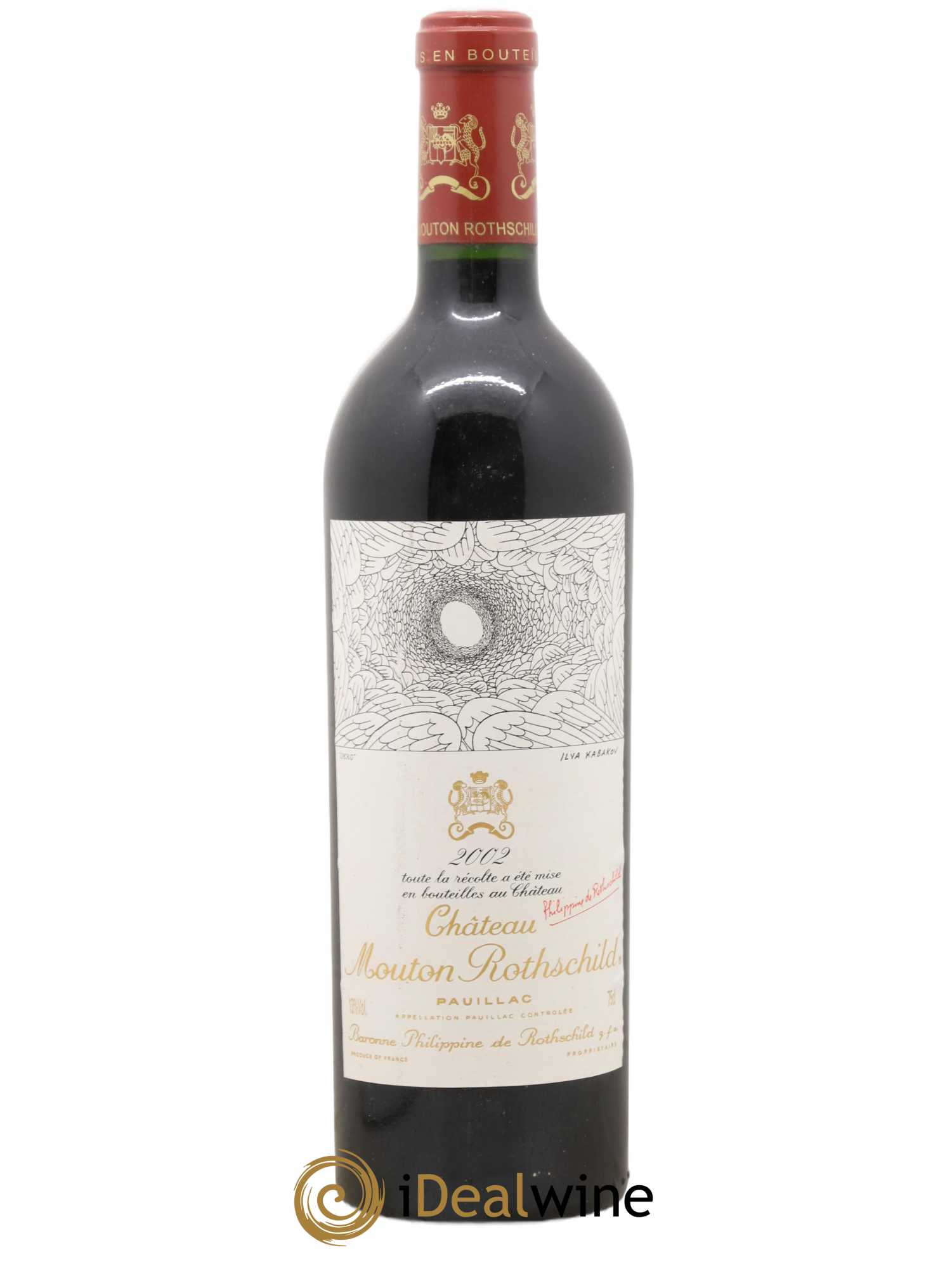 Château Mouton Rothschild 1er Grand Cru Classé 2002 - Lot de 1 bouteille - 0