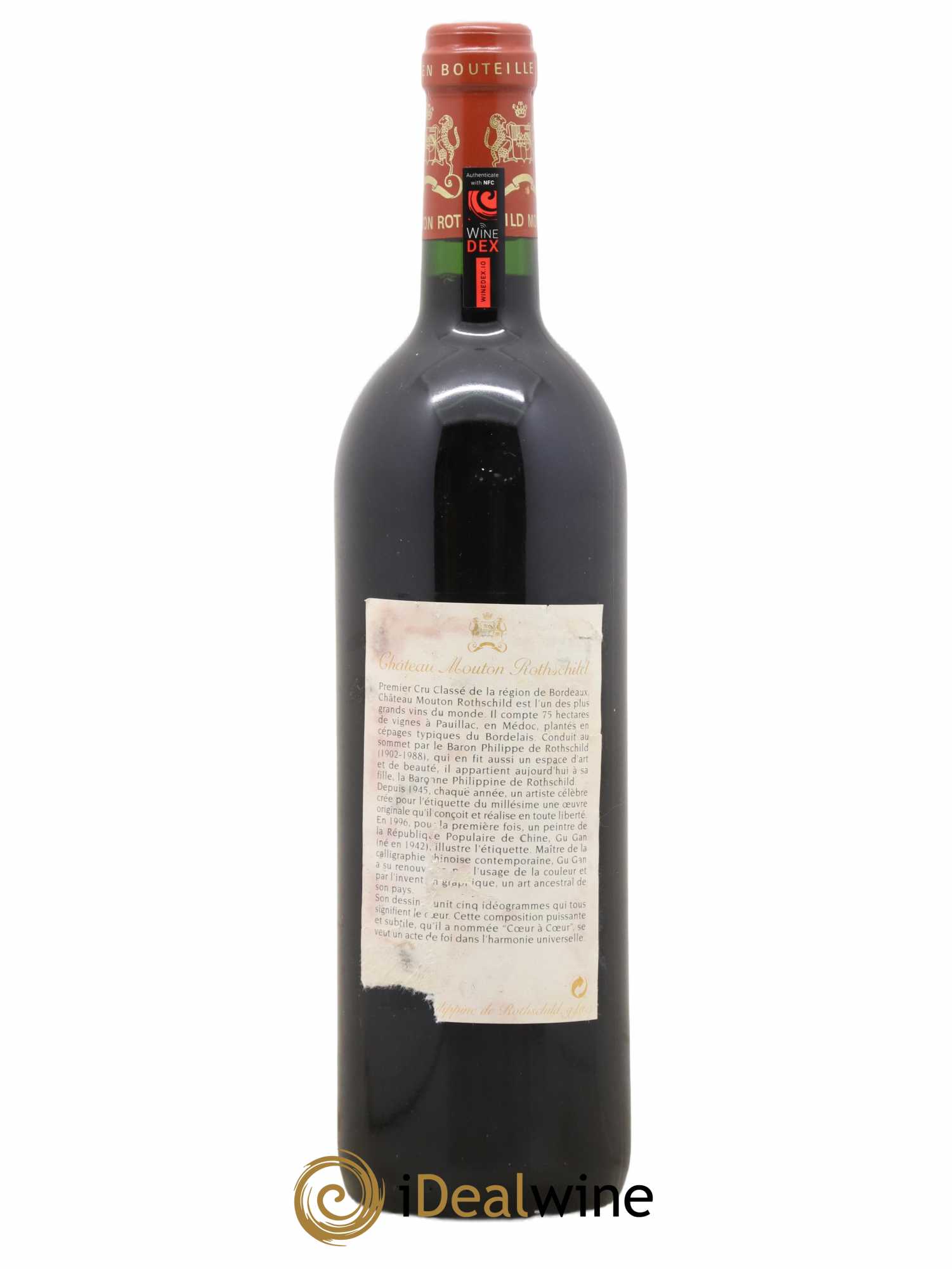 Château Mouton Rothschild 1er Grand Cru Classé 1996 - Lot de 1 bouteille - 1