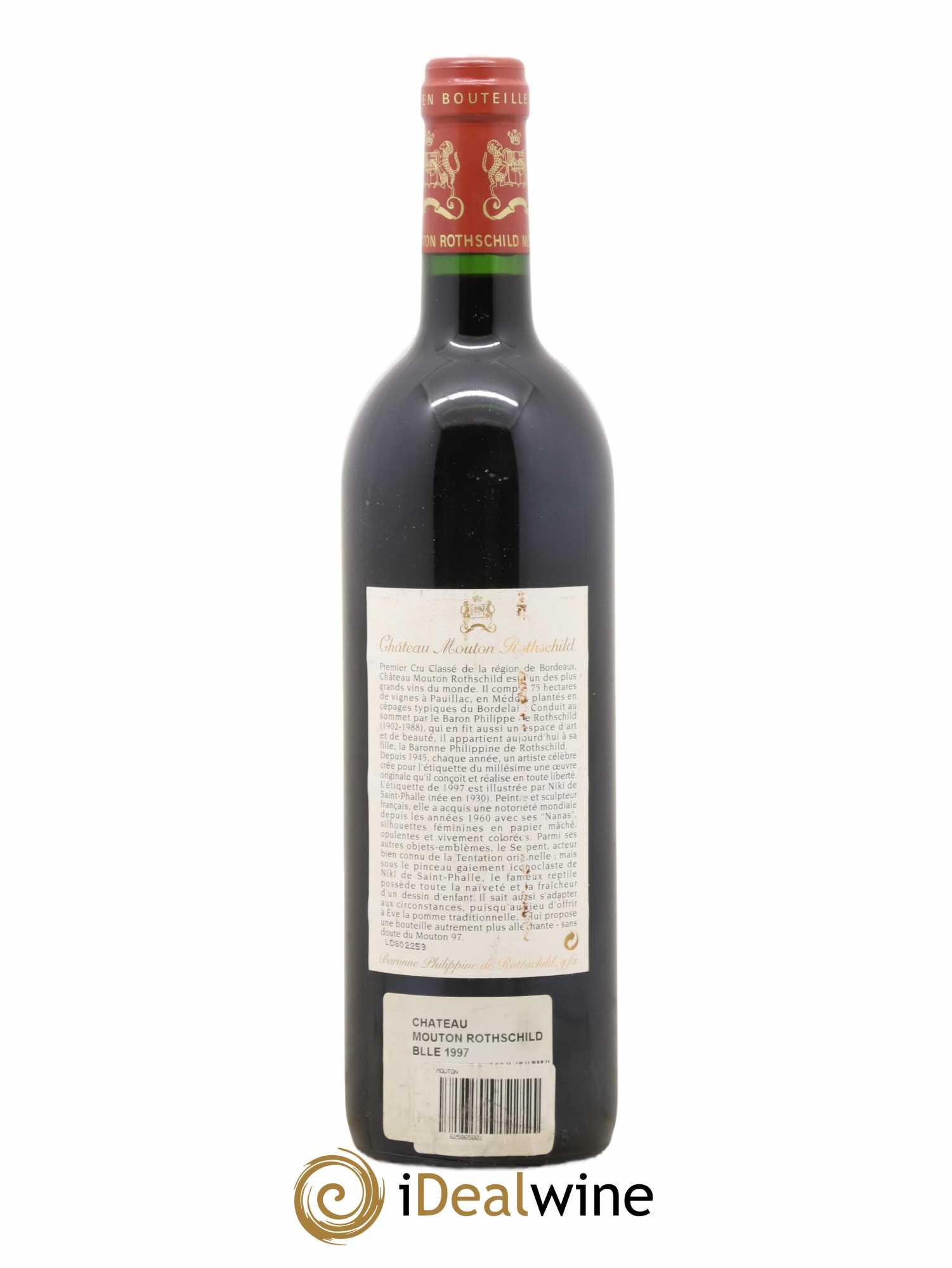 Château Mouton Rothschild 1er Grand Cru Classé 1997 - Lot de 1 bouteille - 1