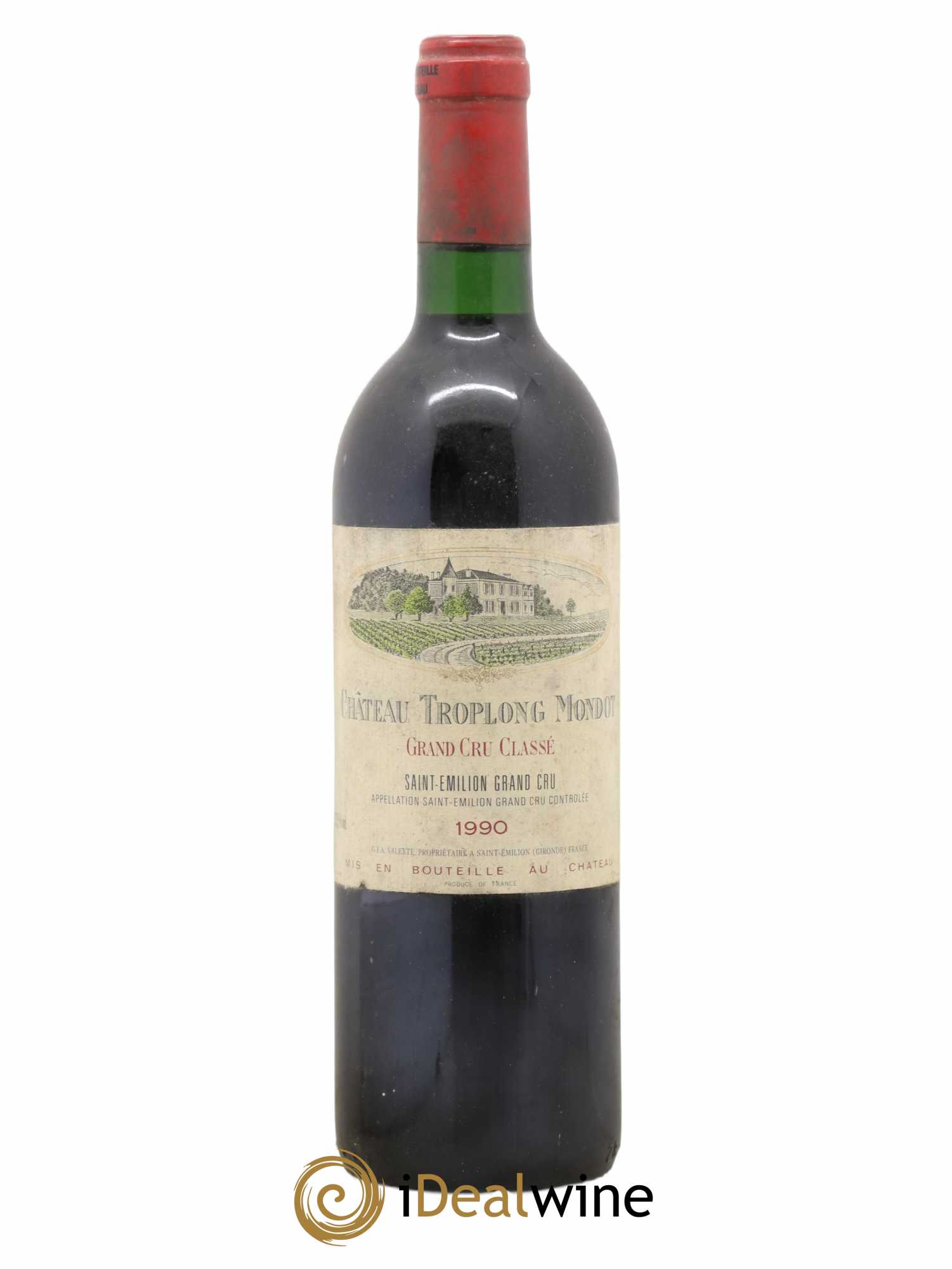 Château Troplong Mondot 1er Grand Cru Classé B 1990 - Lot de 1 bouteille - 0