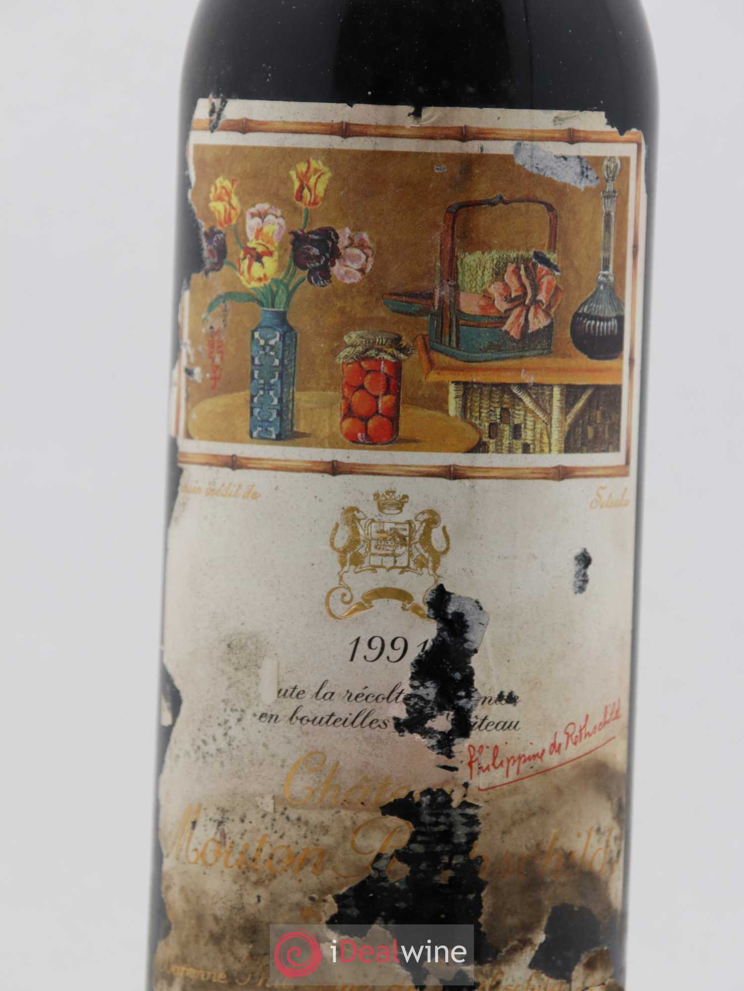 Château Mouton Rothschild 1er Grand Cru Classé 1991 - Lot de 2 bouteilles - 4