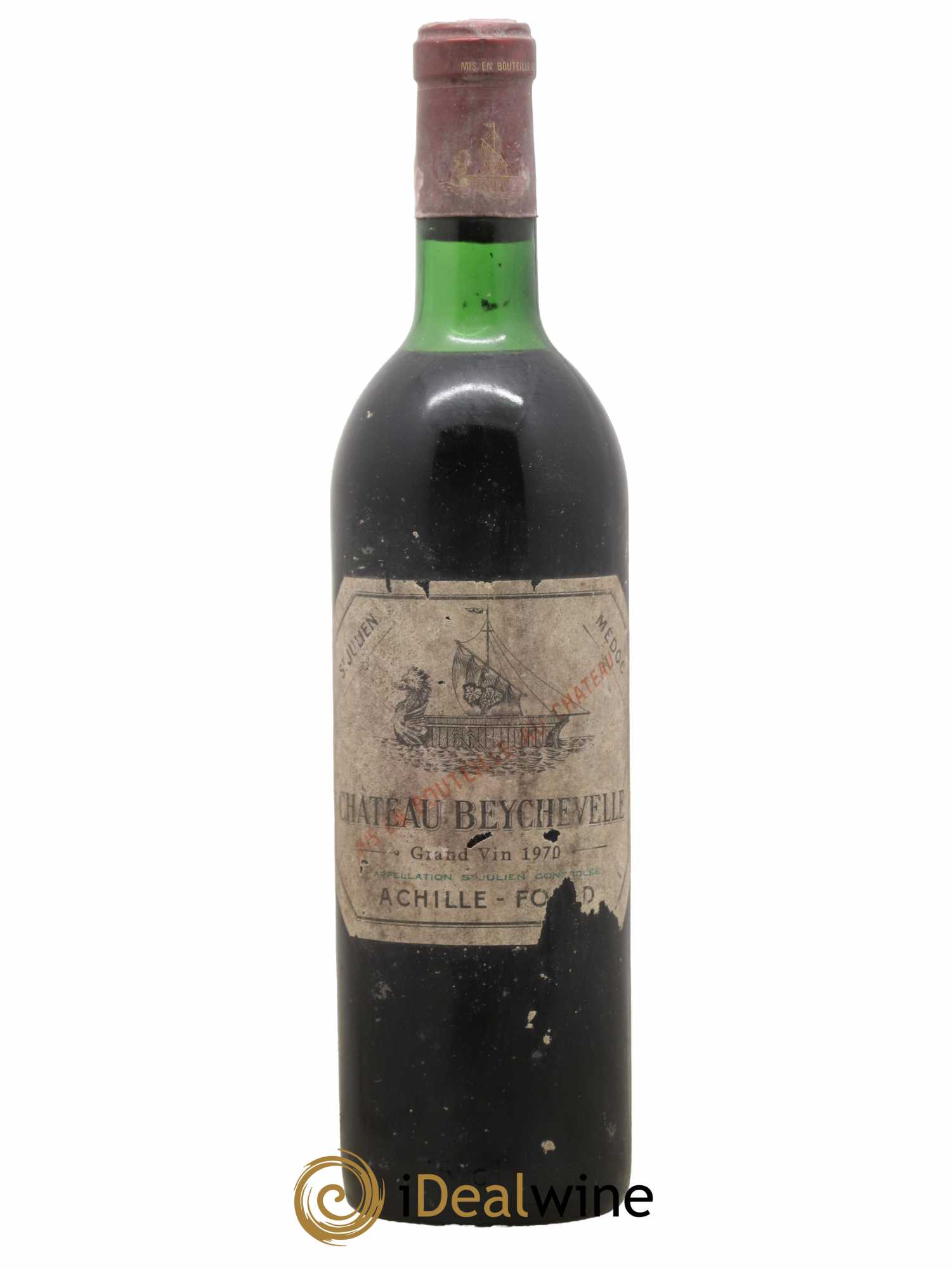 Château Beychevelle 4ème Grand Cru Classé 1970 - Lot de 1 bouteille - 0