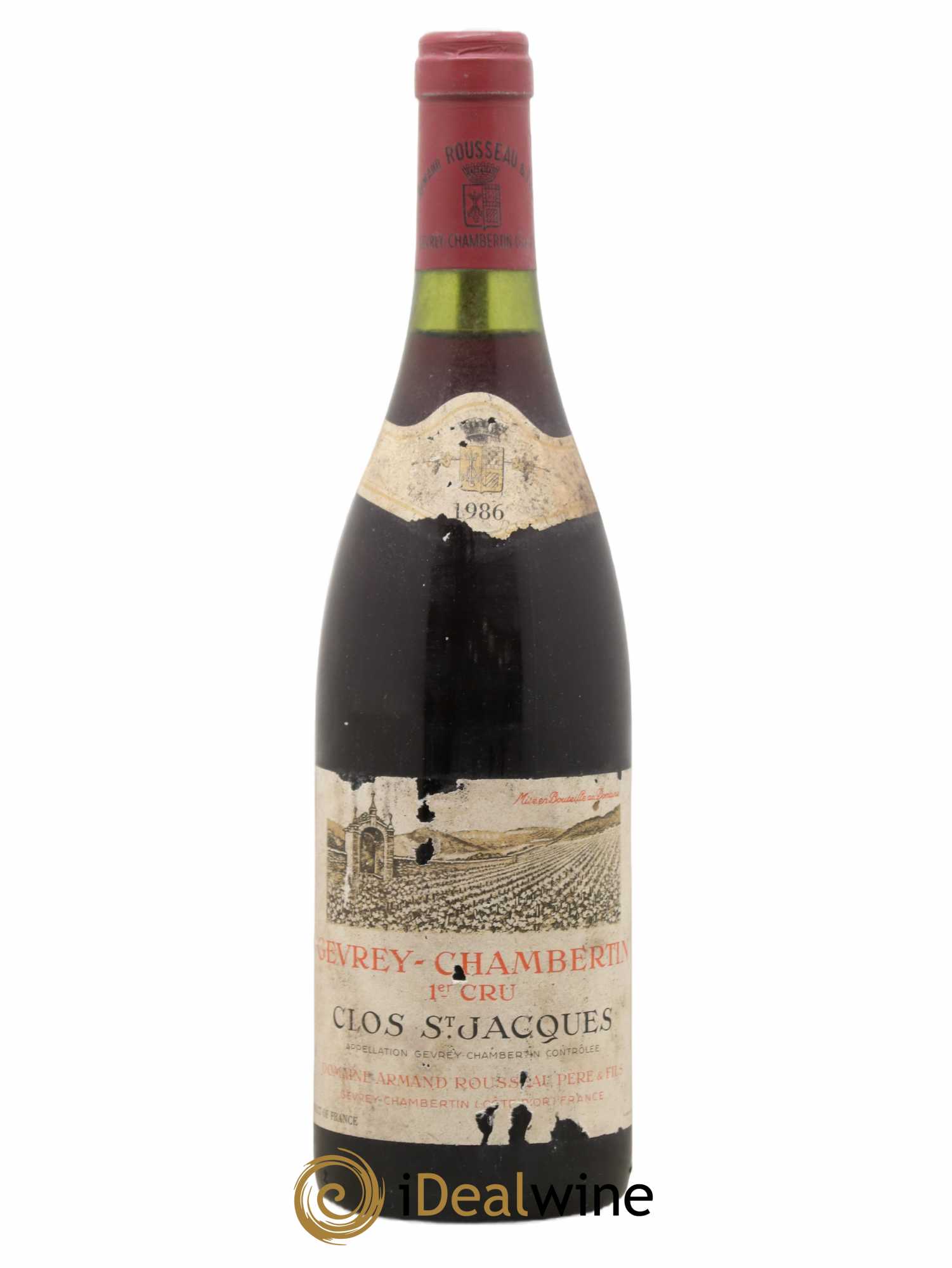 Gevrey-Chambertin 1er Cru Clos Saint-Jacques Armand Rousseau (Domaine) 1986 - Lot de 1 bouteille - 0