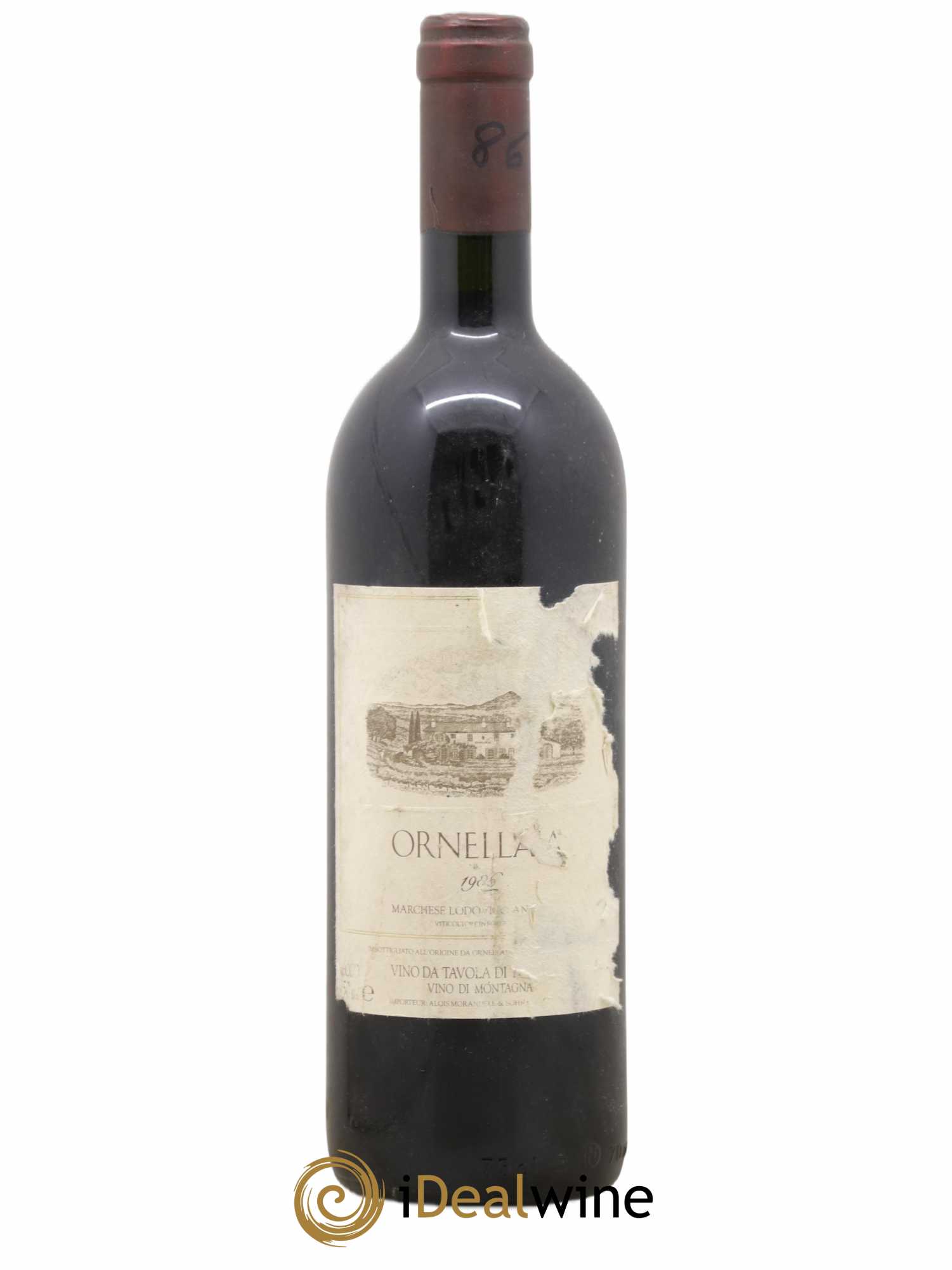 Bolgheri DOC Superiore Ornellaia Tenuta Dell'Ornellaia - Frescobaldi 1986 - Lot de 1 bouteille - 0