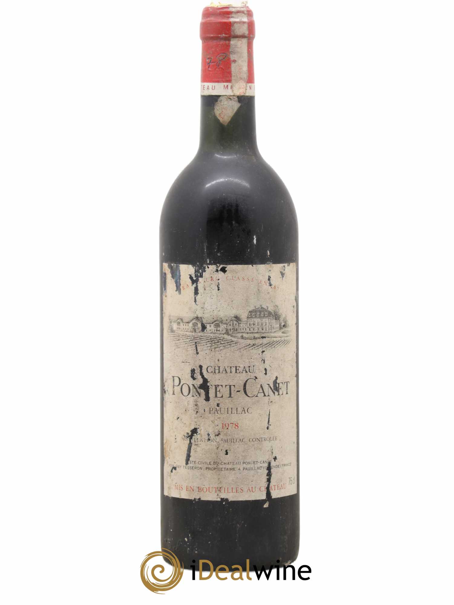 Château Pontet Canet 5ème Grand Cru Classé 1978 - Lot de 1 bouteille - 0