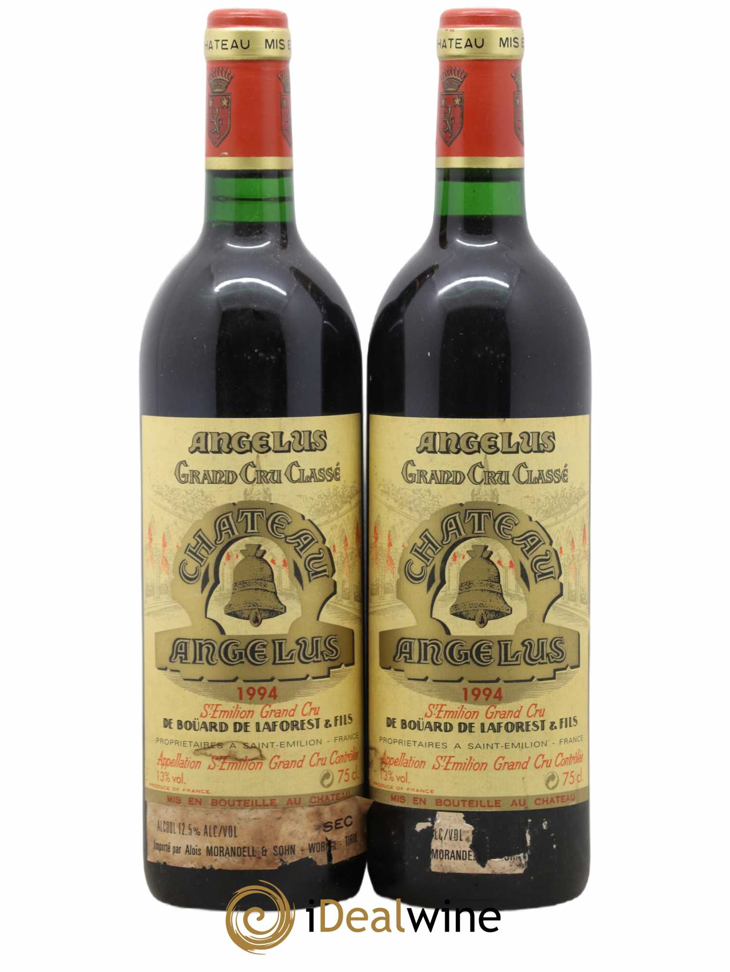 Château Angélus 1er Grand Cru Classé A 1994 - Lot de 2 bouteilles - 0