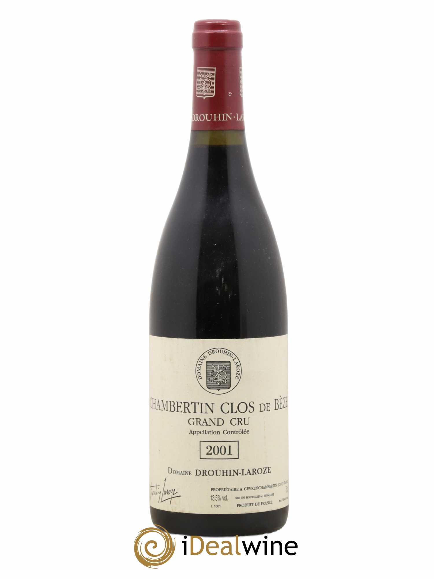 Chambertin Clos de Bèze Grand Cru Domaine Drouhin-Laroze 2001 - Lot de 1 bouteille - 0
