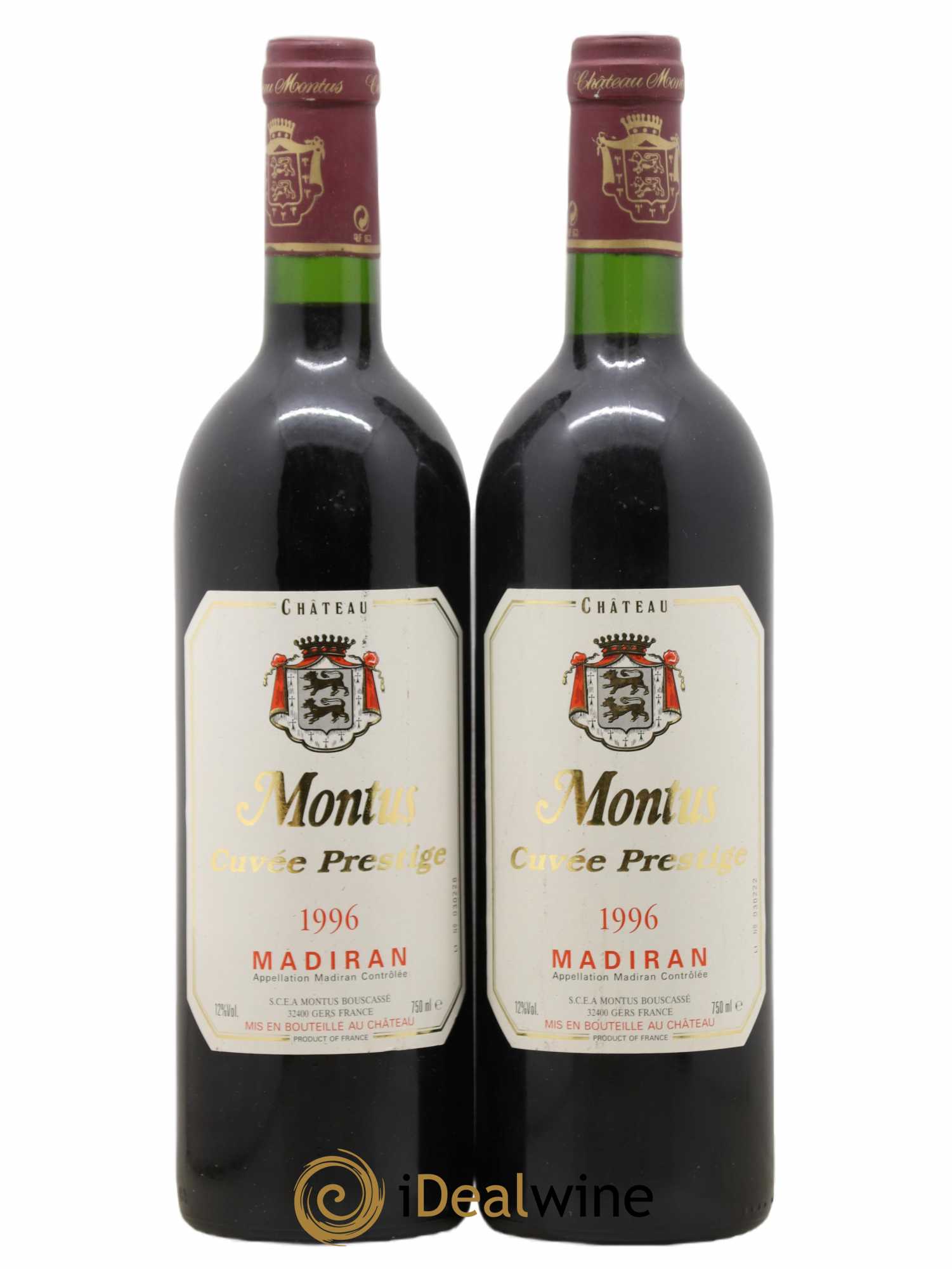 Madiran Château Montus-Prestige Alain Brumont 1996 - Lot de 2 bouteilles - 0