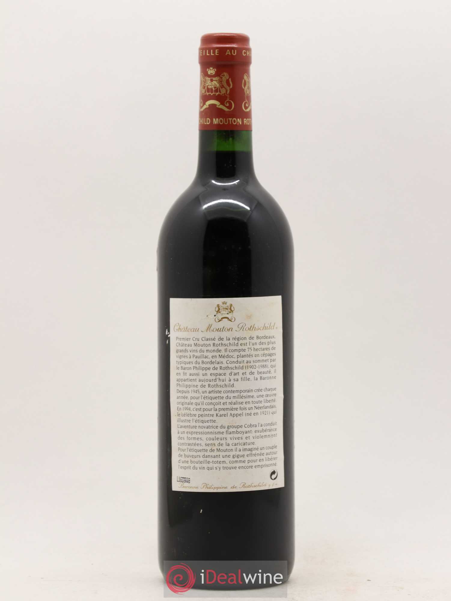 Château Mouton Rothschild 1er Grand Cru Classé 1999 - Lot de 1 bouteille - 1