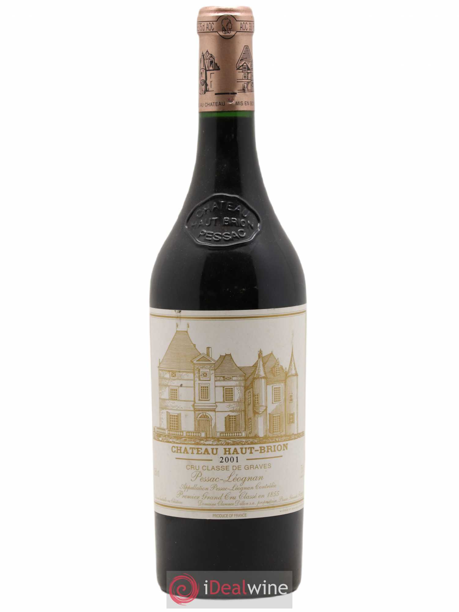 Château Haut Brion 1er Grand Cru Classé 2001 - Lot de 1 bouteille - 0