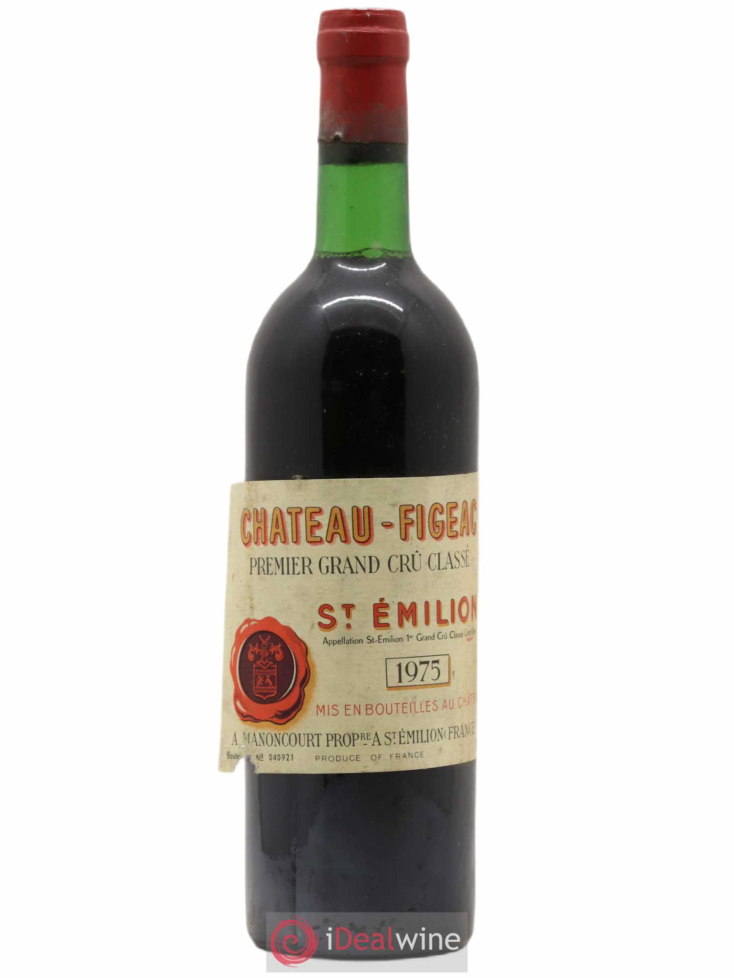 Château Figeac 1er Grand Cru Classé A 1975 - Lot de 1 bouteille - 0