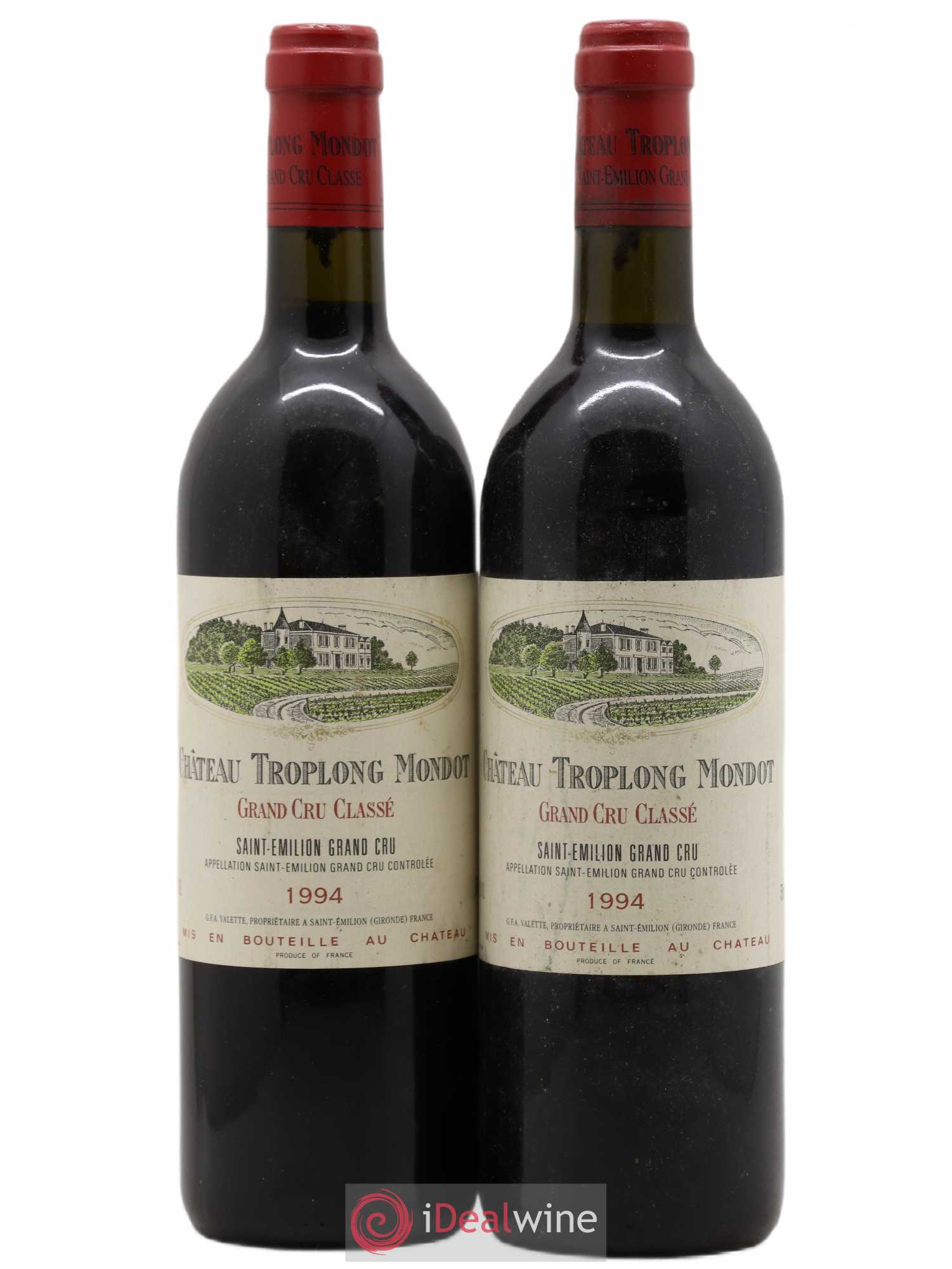 Château Troplong Mondot 1er Grand Cru Classé B 1994 - Lot de 2 bouteilles - 0