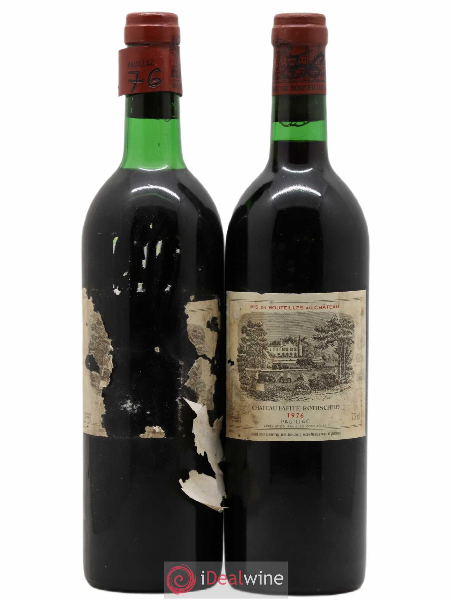 Château Lafite Rothschild 1er Grand Cru Classé 1976 - Lot de 2 bouteilles - 0