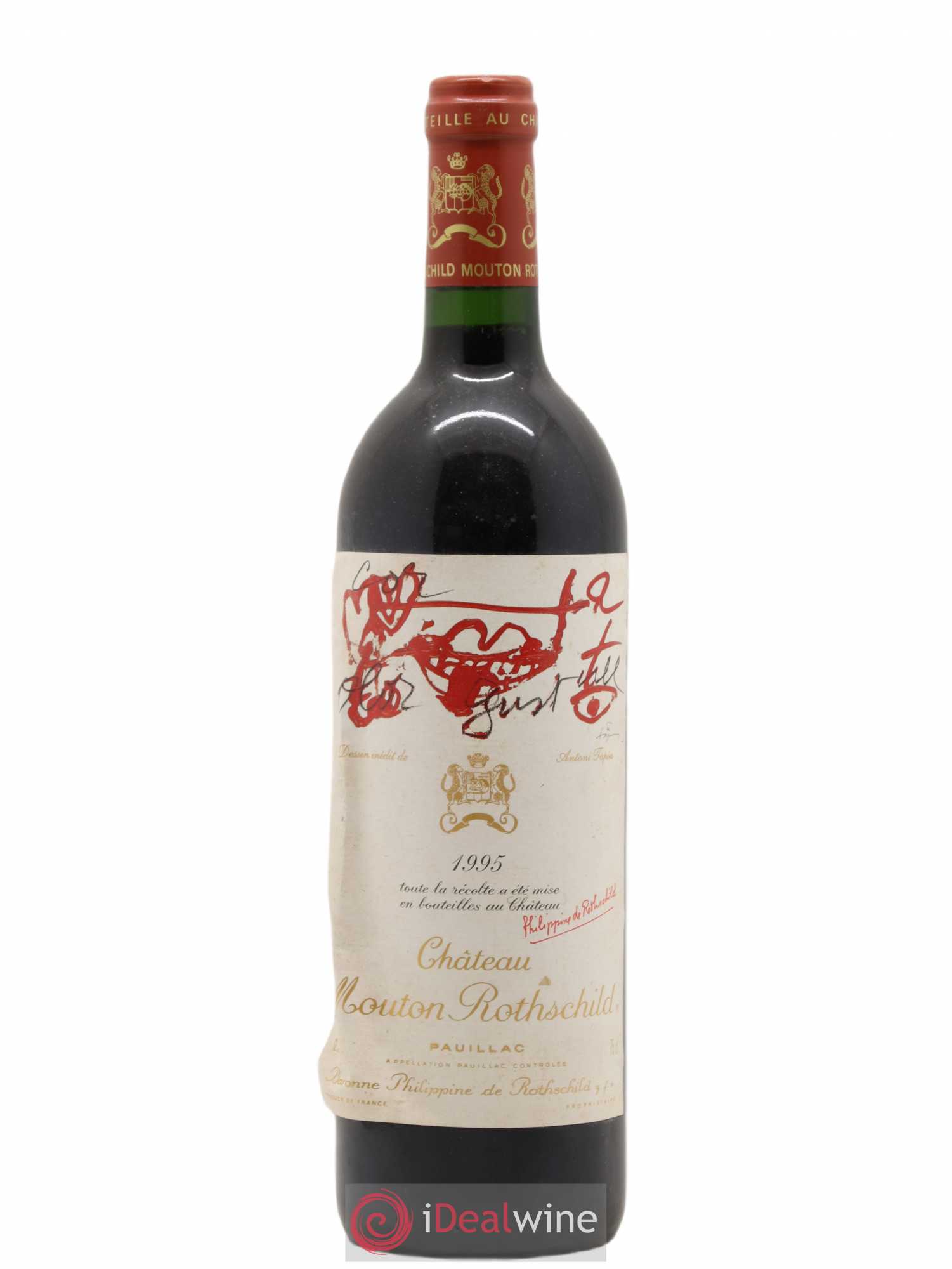 Château Mouton Rothschild 1er Grand Cru Classé 1995 - Lot de 1 bouteille - 0