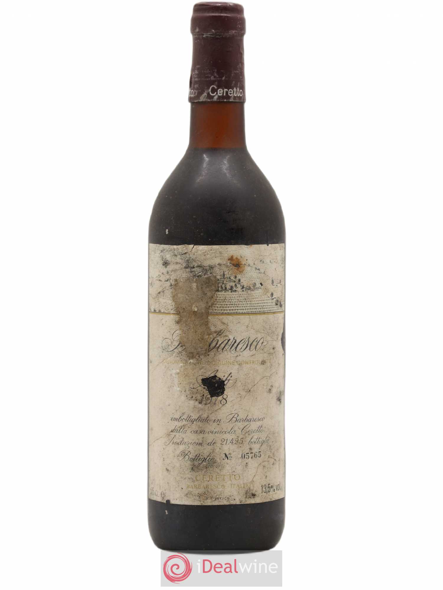 Barbaresco DOCG Asili Ceretto 1978 - Posten von 1 Flasche - 0