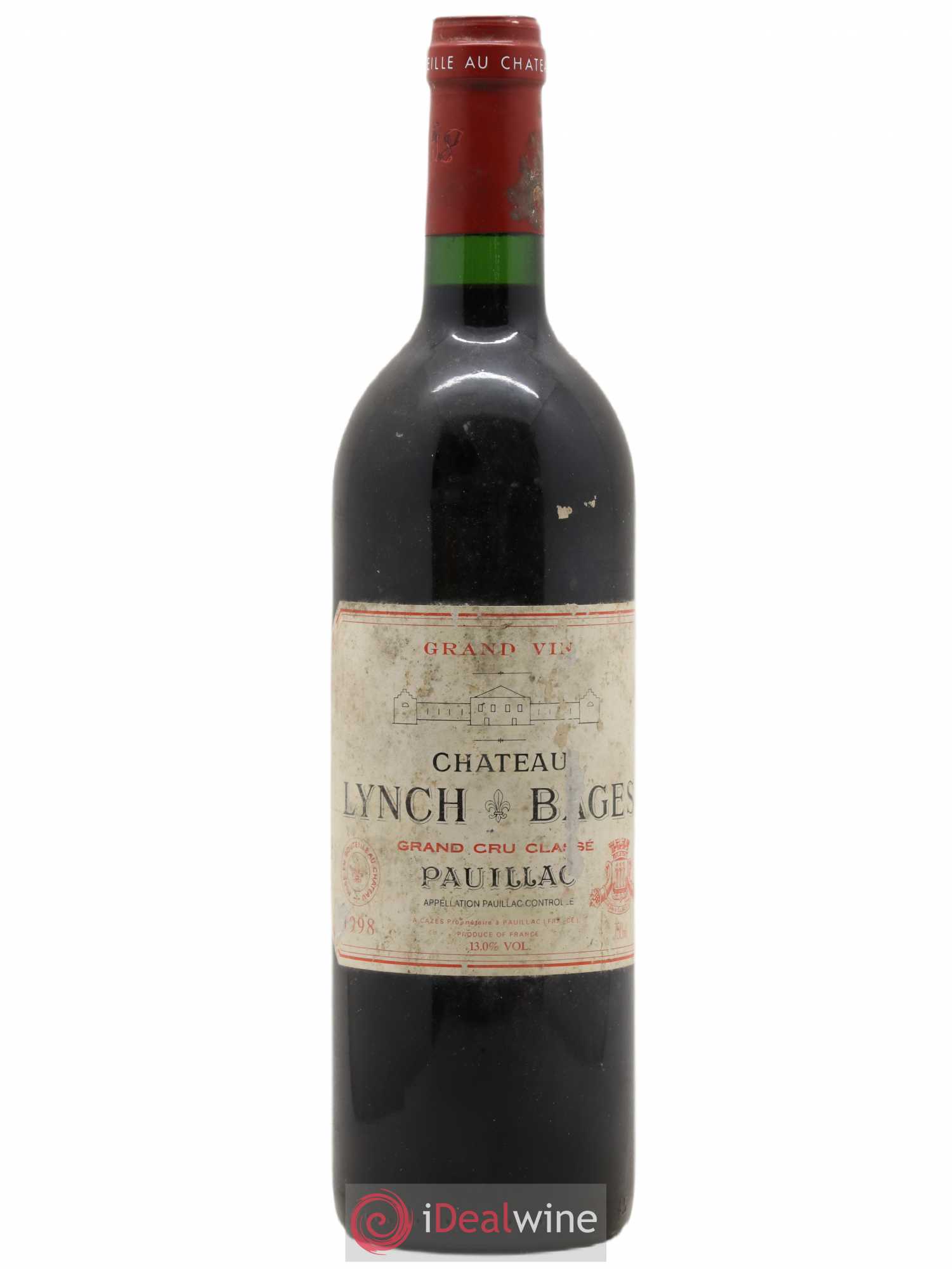 Château Lynch Bages 5ème Grand Cru Classé 1998 - Lot de 1 bouteille - 0