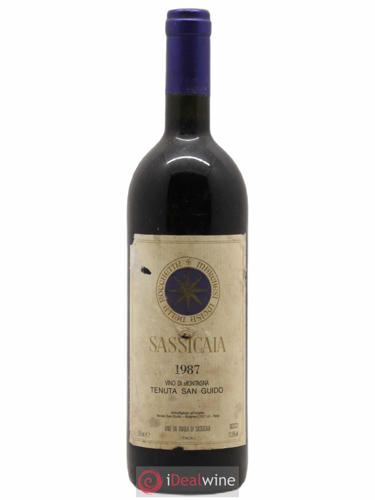 Bolgheri DOC Sassicaia Tenuta San Guido 1987 - Lot de 1 bouteille - 0