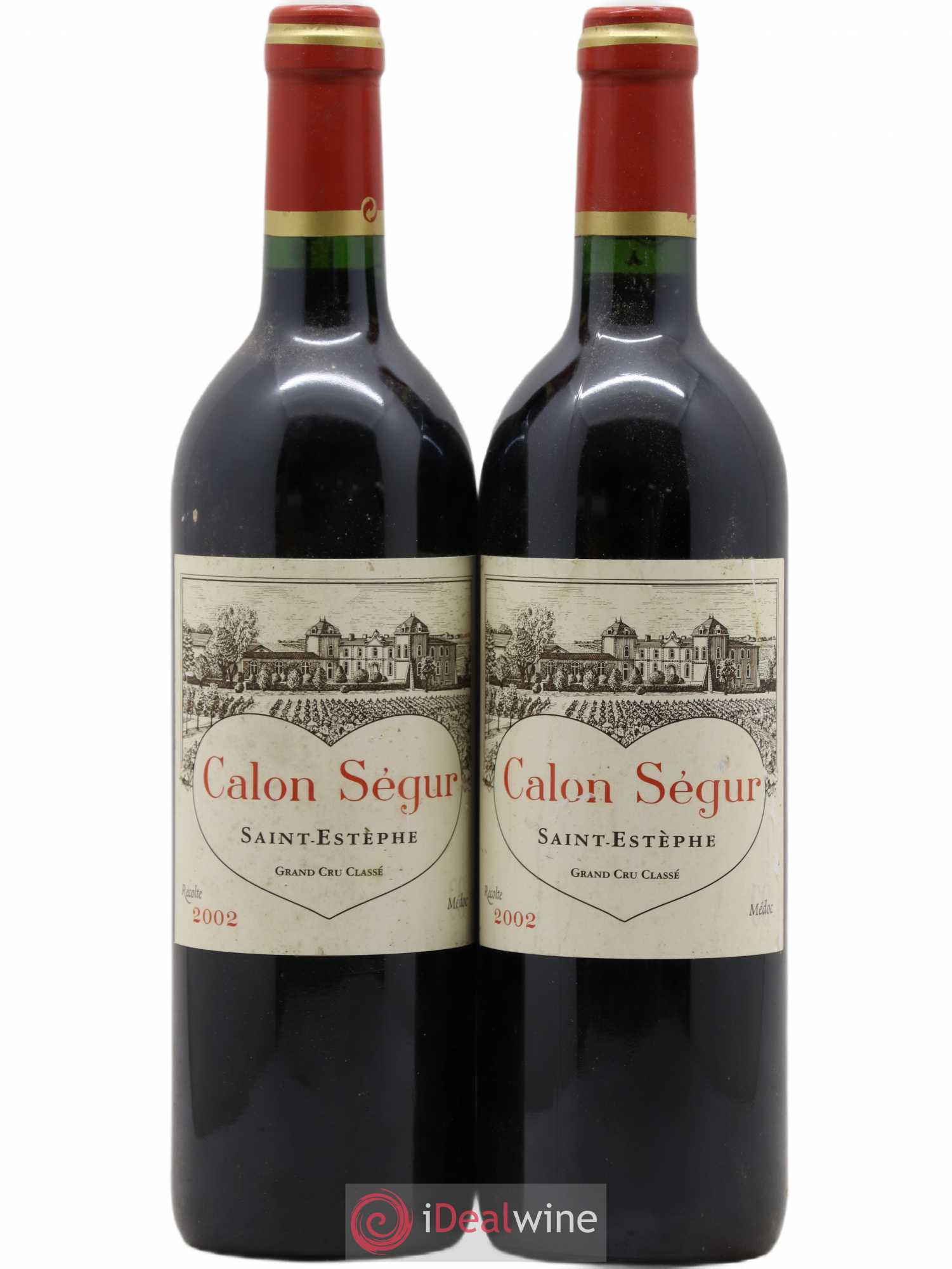 Château Calon Ségur 3ème Grand Cru Classé 2002 - Lot de 2 bouteilles - 0