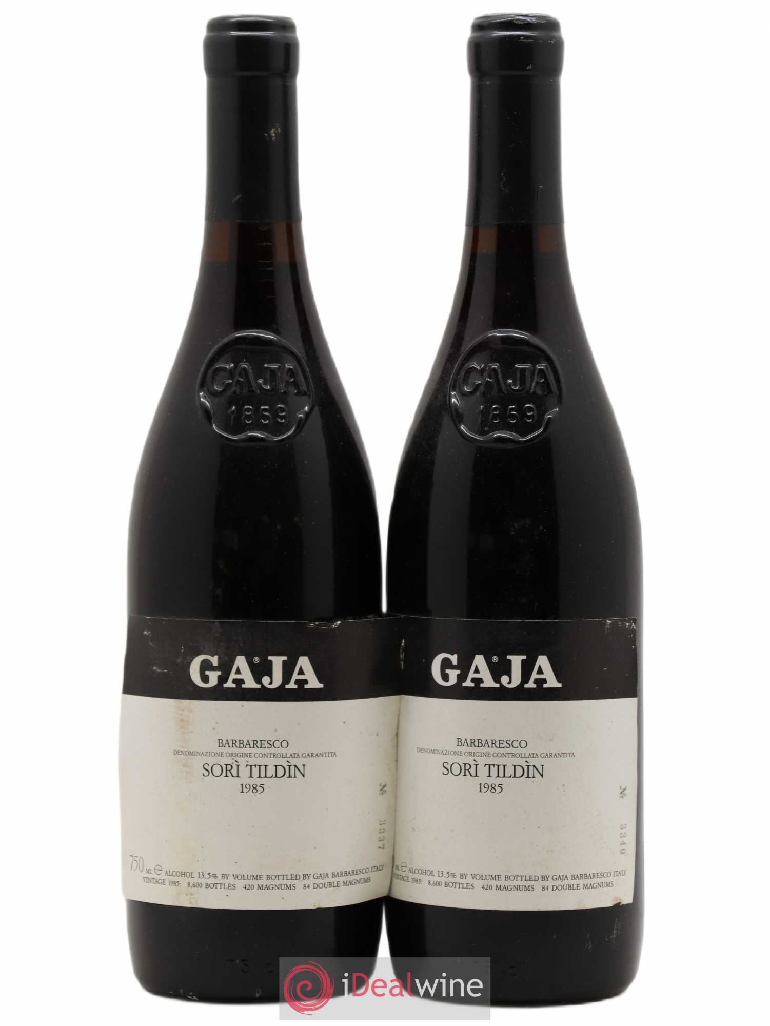 Barbaresco DOCG Sori Tildin Angelo Gaja 1985 - Posten von 2 Flaschen - 0