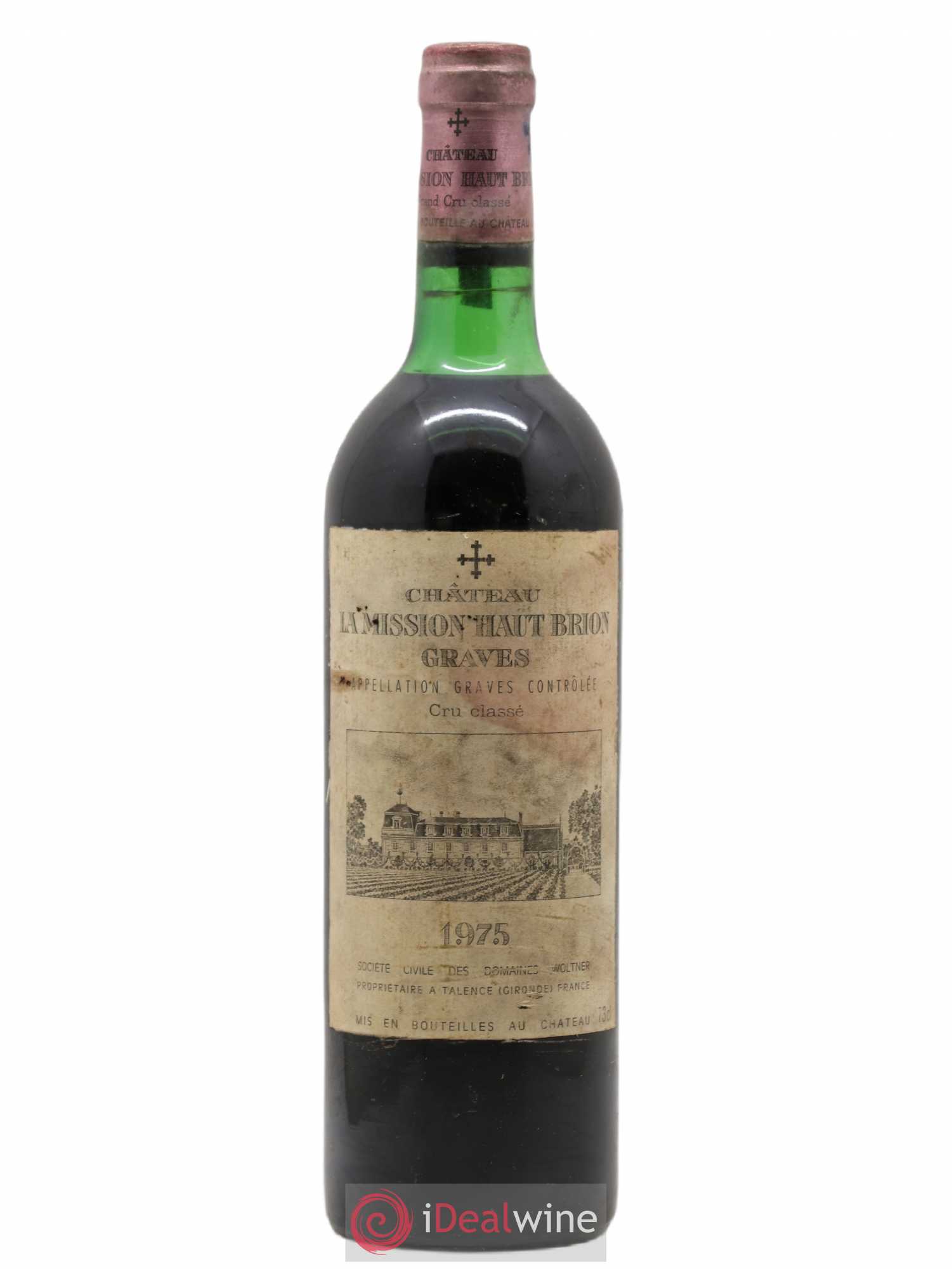 Château la Mission Haut-Brion Cru Classé de Graves 1975 - Lot de 1 bouteille - 0