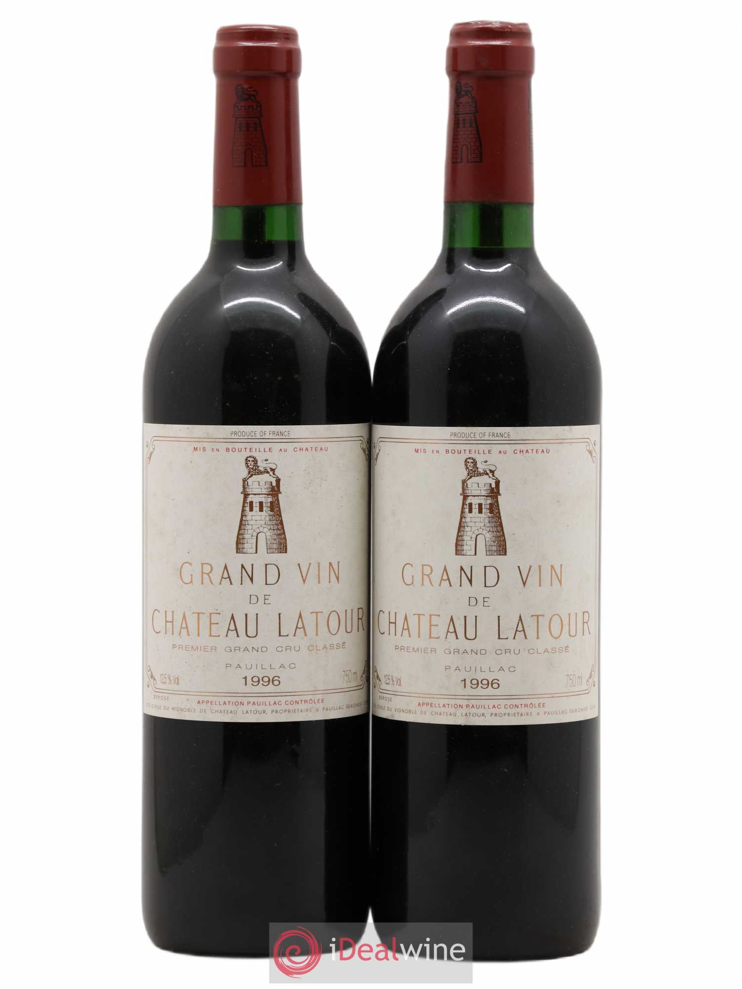 Château Latour 1er Grand Cru Classé 1996 - Lot de 2 bouteilles - 0