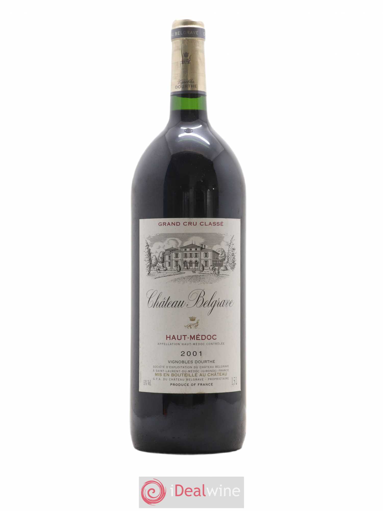Château Belgrave 5ème Grand Cru Classé 2001 - Lot de 1 magnum - 0