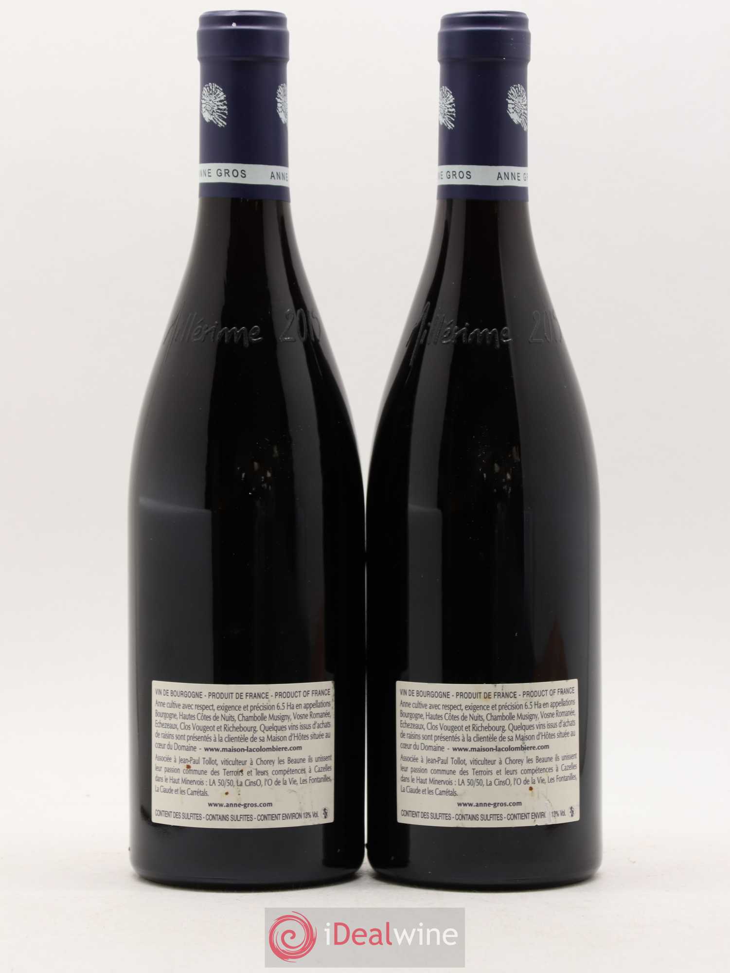 Richebourg Grand Cru Anne Gros 2015 - Lot de 2 bouteilles - 1