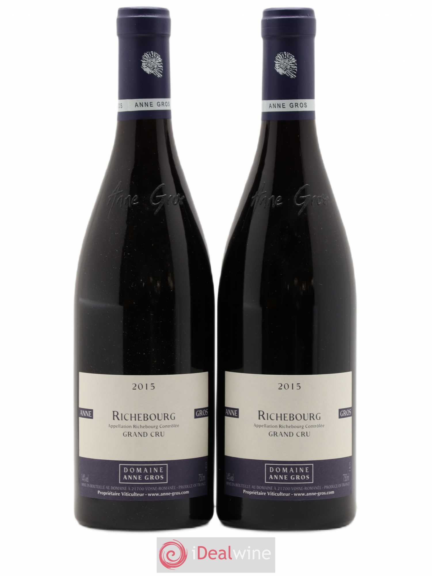 Richebourg Grand Cru Anne Gros 2015 - Lot de 2 bouteilles - 0