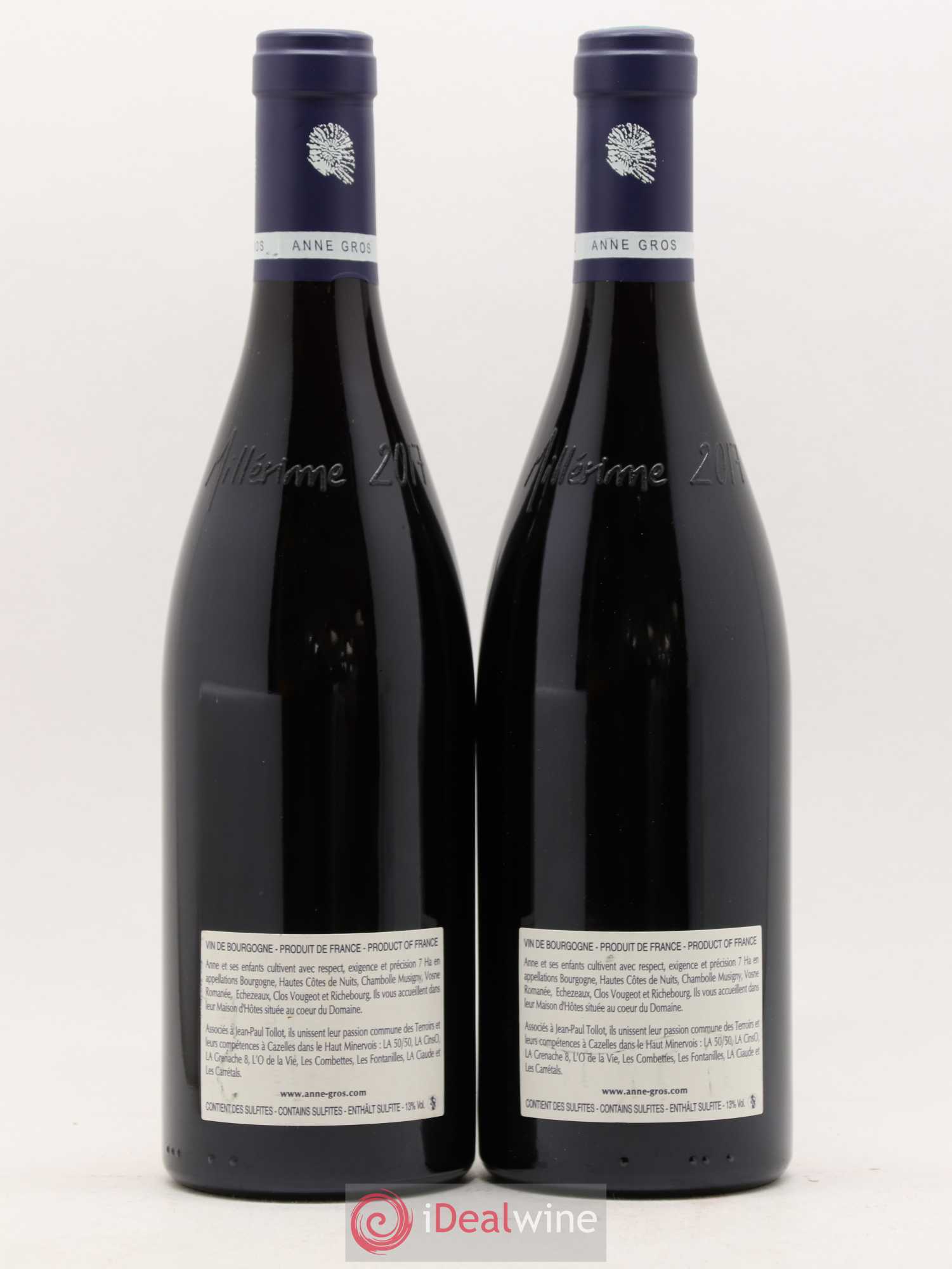 Richebourg Grand Cru Anne Gros 2017 - Lot de 2 bouteilles - 1
