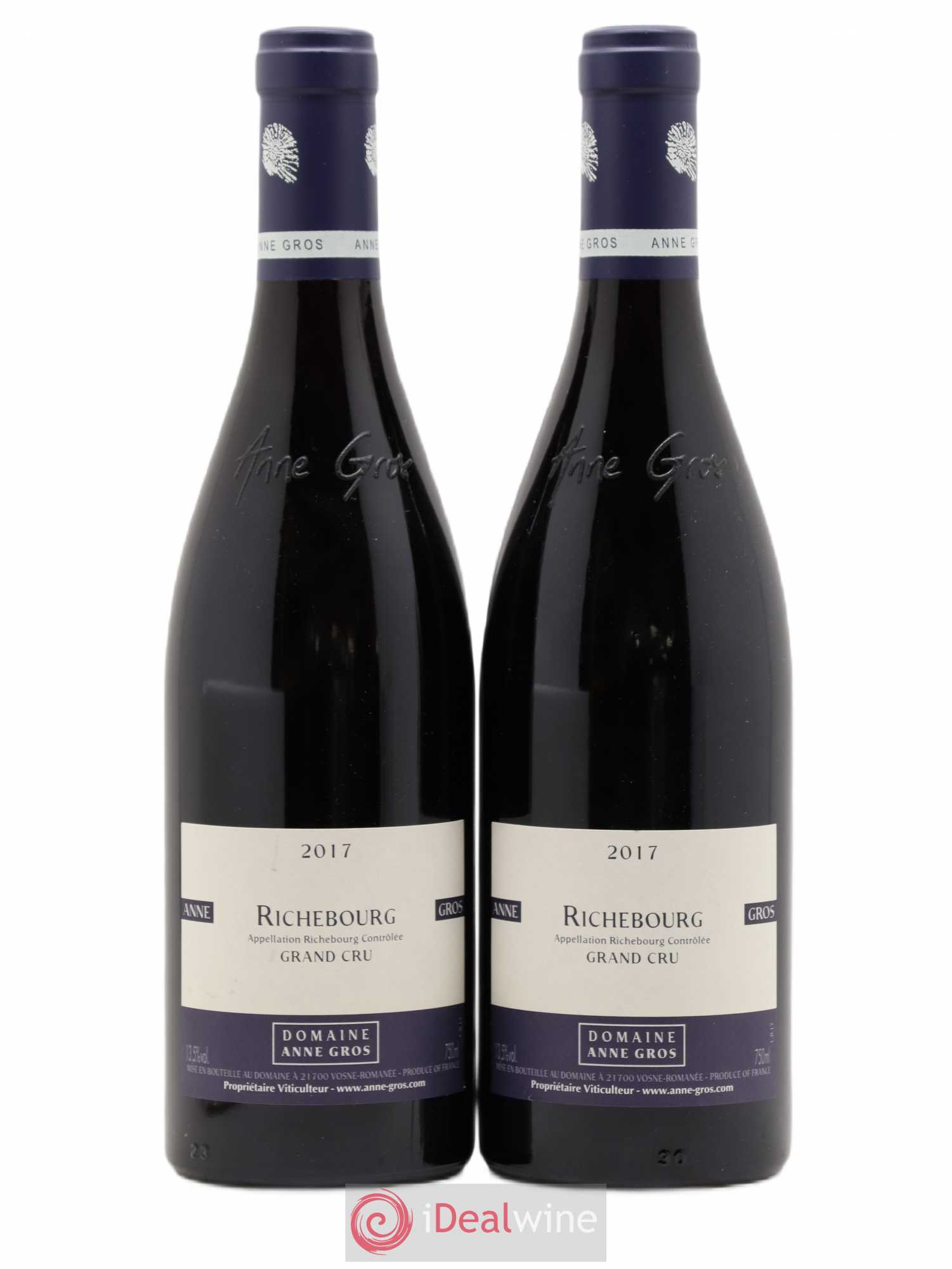 Richebourg Grand Cru Anne Gros 2017 - Lot de 2 bouteilles - 0