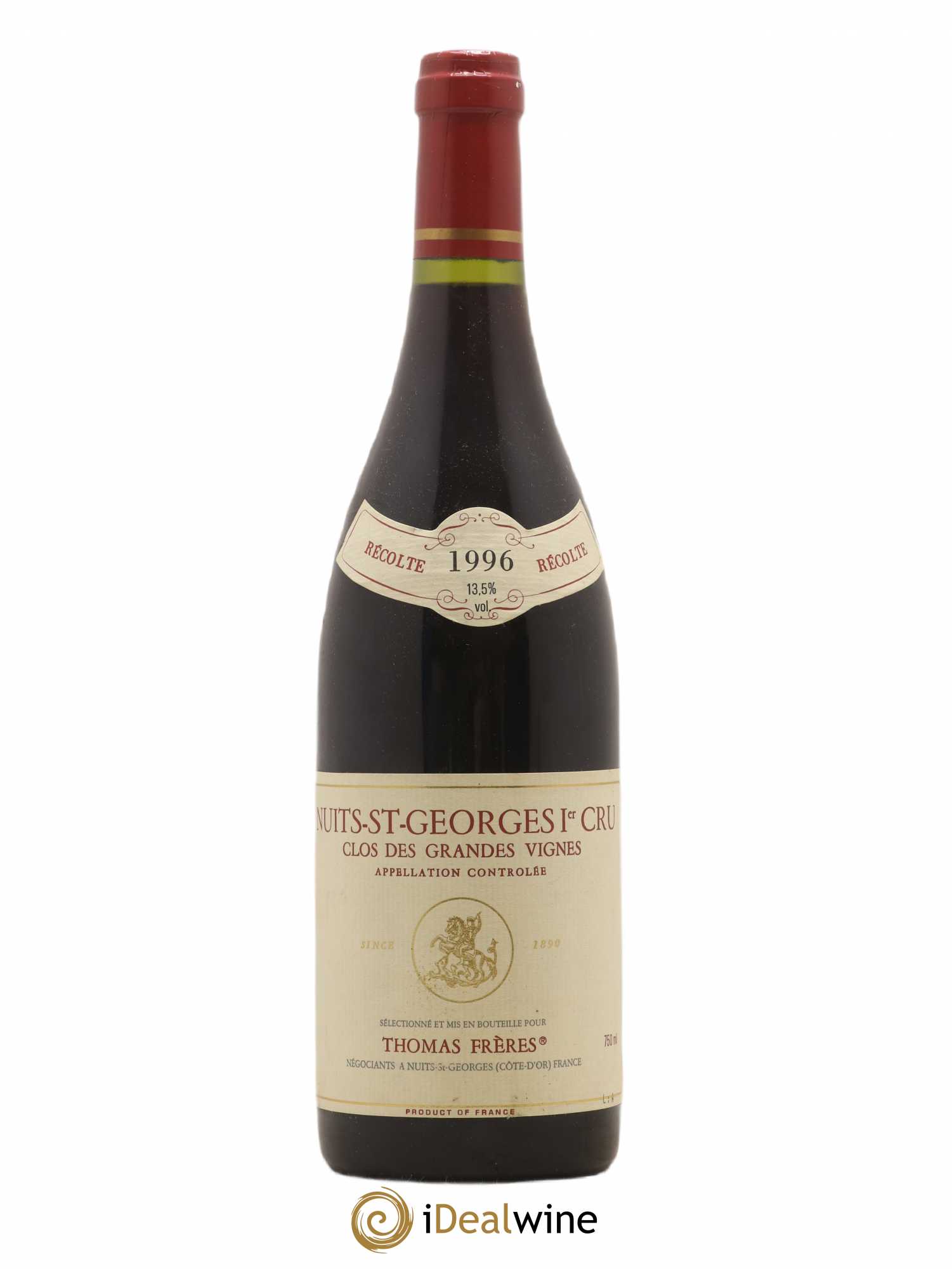 Nuits-Saint-Georges 1er Cru Clos Des Grandes Vignes Thomas Frères 1996 - Posten von 1 Flasche - 0