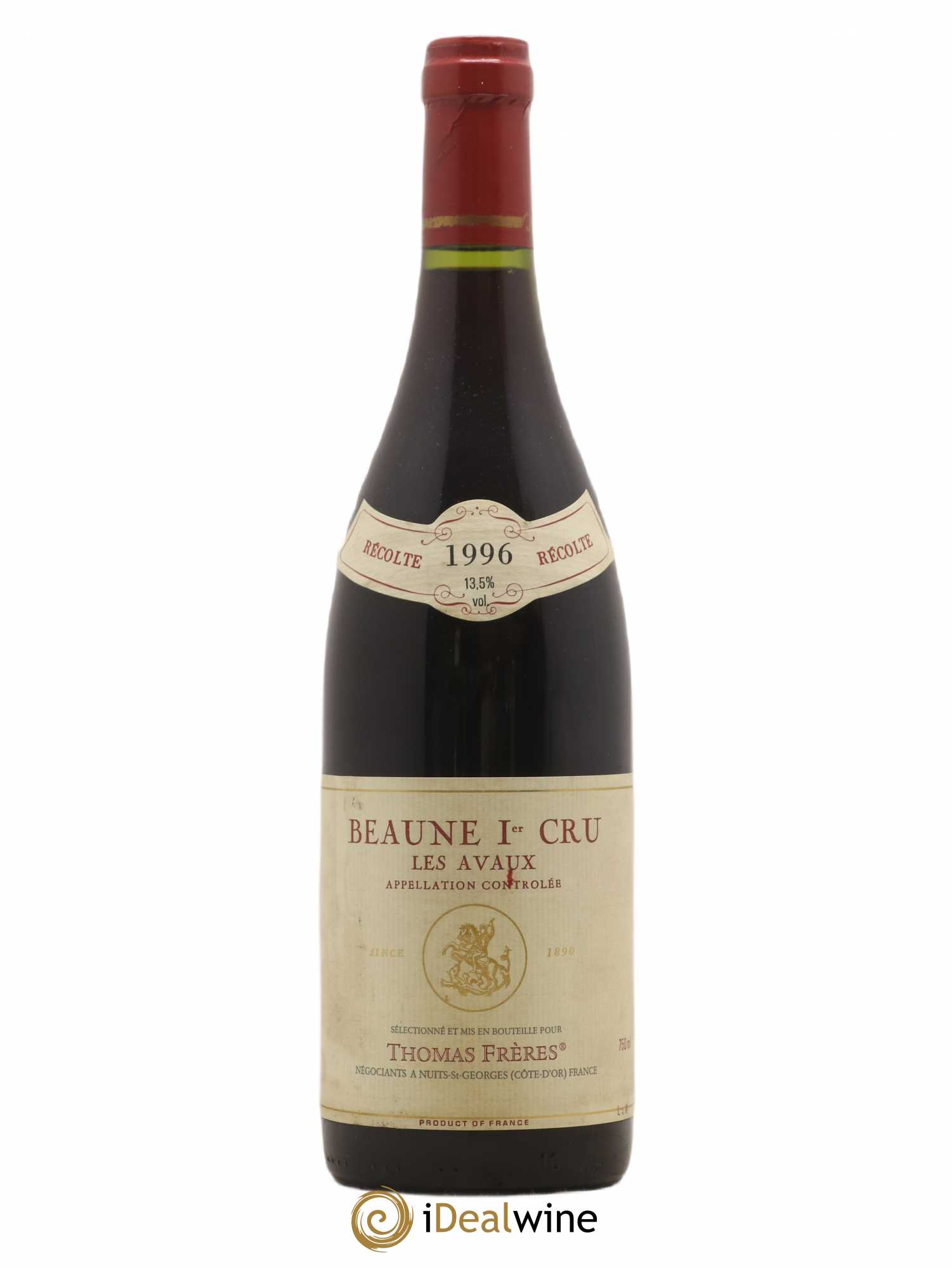 Beaune 1er Cru Les Avaux Thomas Frères 1996 - Posten von 1 Flasche - 0