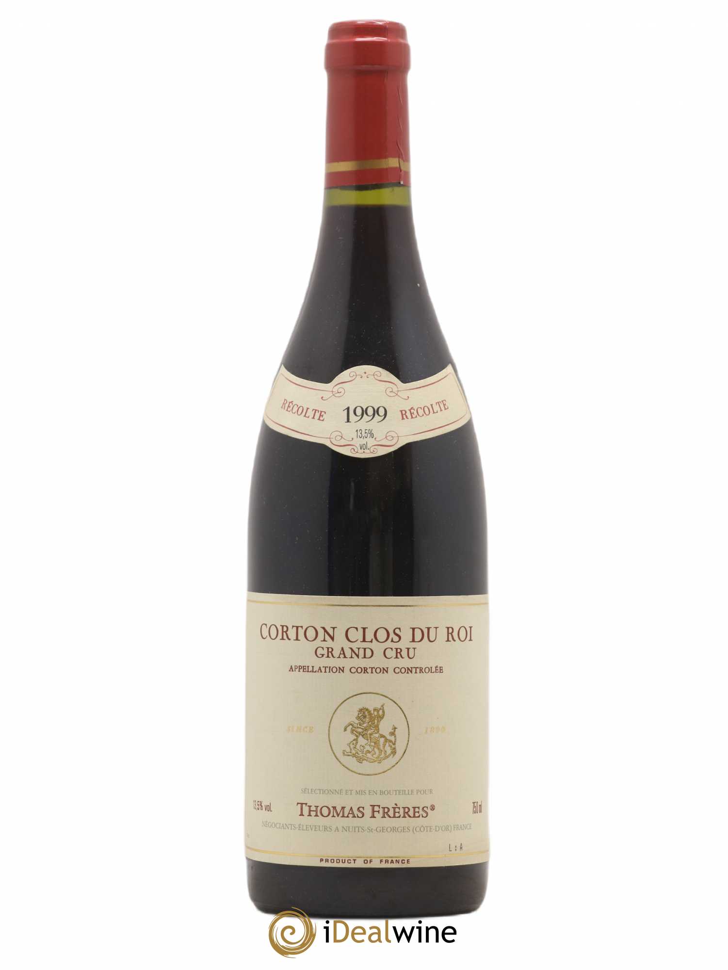 Corton Grand Cru Clos Du Roi Thomas Frères 1999 - Posten von 1 Flasche - 0