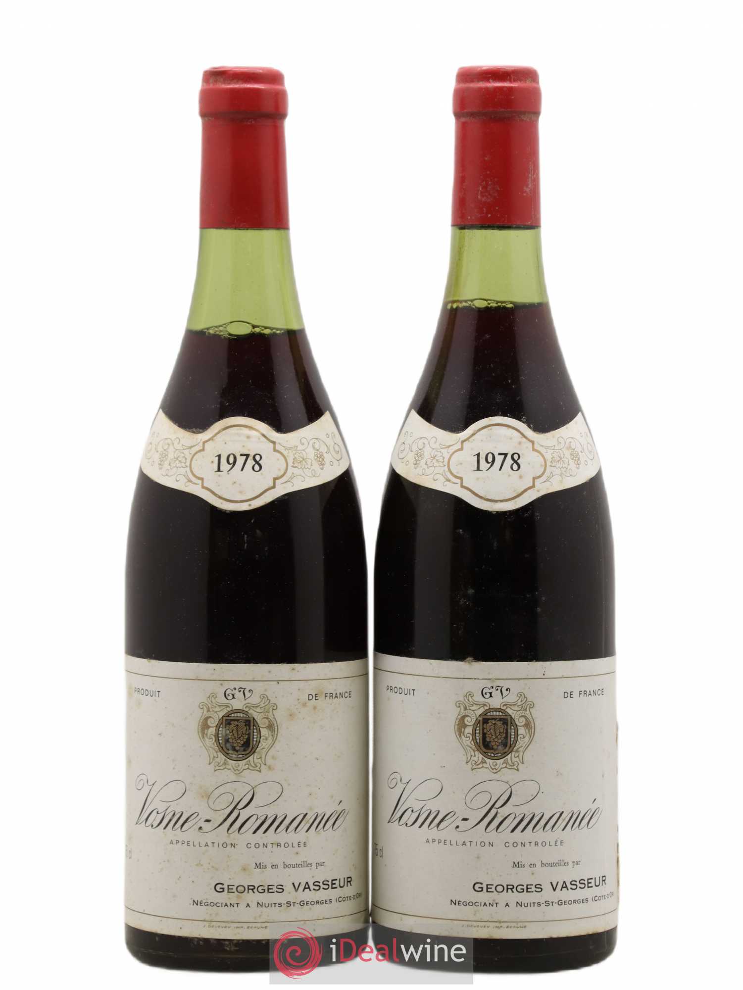 Vosne-Romanée Georges Vasseur 1978 - Lot de 2 bouteilles - 0
