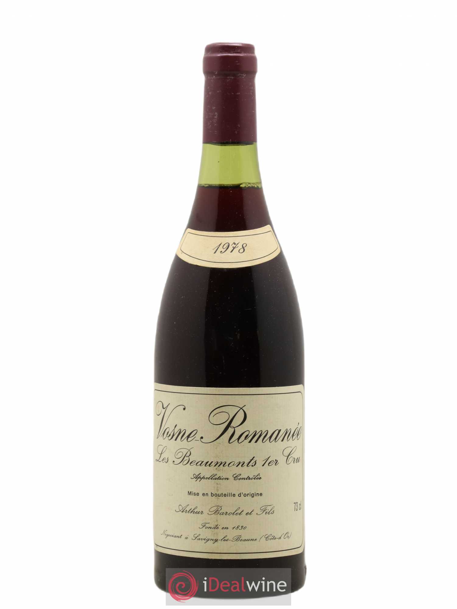Vosne-Romanée 1er Cru Les Beaumonts Barolet et Fils 1978 - Posten von 1 Flasche - 0