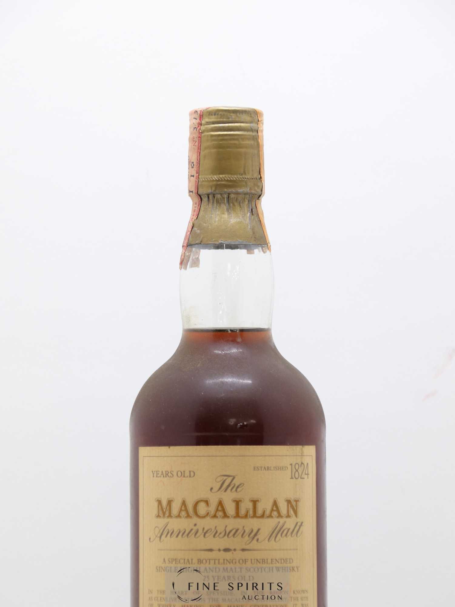 Macallan (The) 25 years Of. 1958-1959 Anniversary Malt bottled 1985 Giovinetti & Figli Import Special Bottling - Lotto di 1 bottiglia - 2