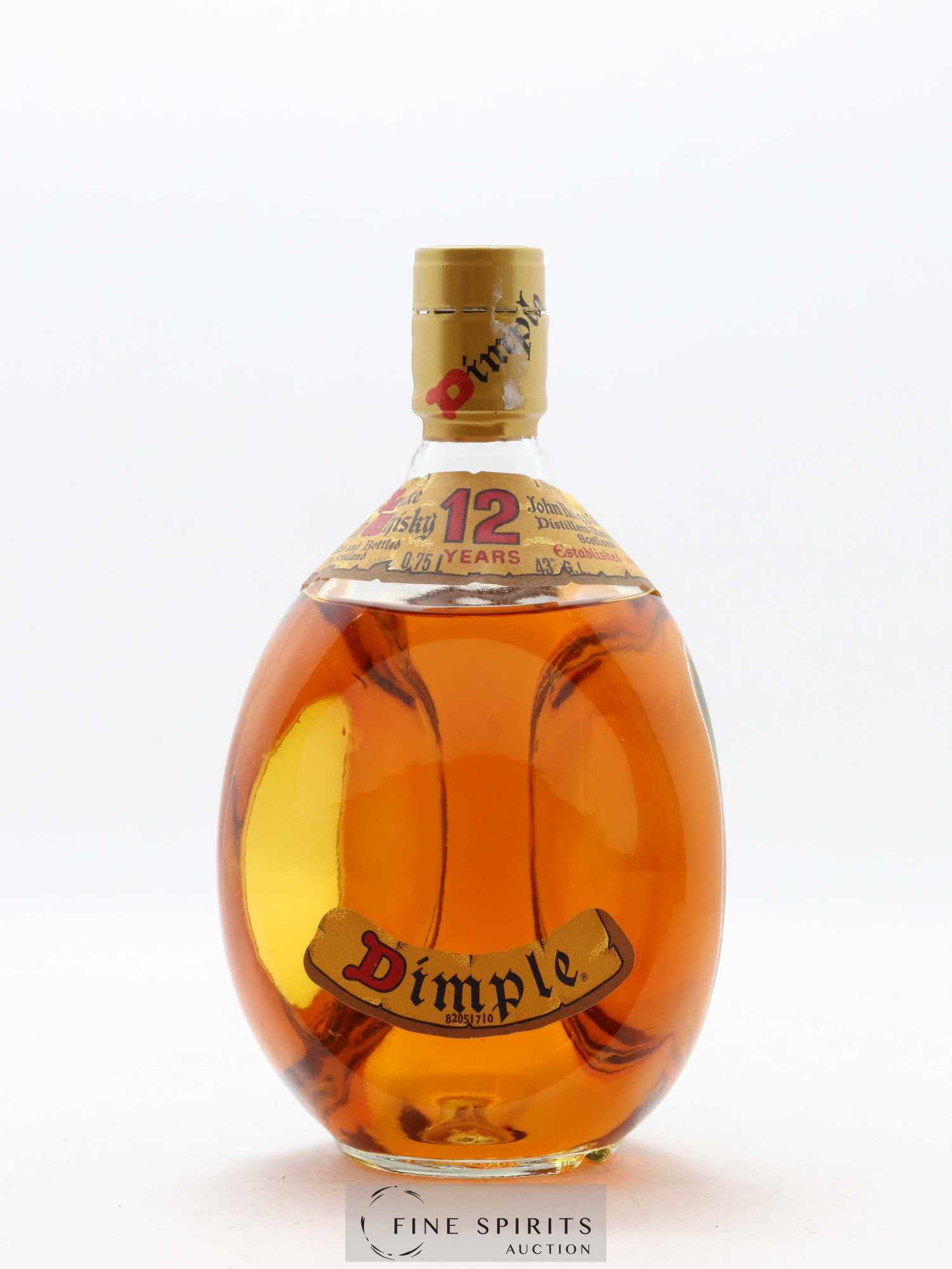 Dimple 12 years Of. De Luxe Destilerias Unidas Import - Lot de 1 bouteille - 1