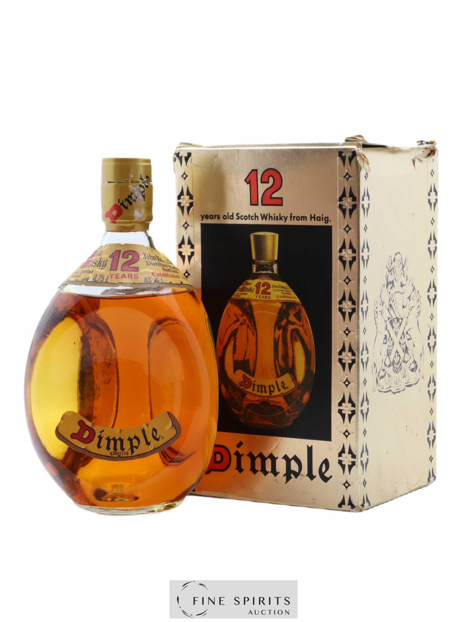 Dimple 12 years Of. De Luxe Destilerias Unidas Import - Lot de 1 bouteille - 0