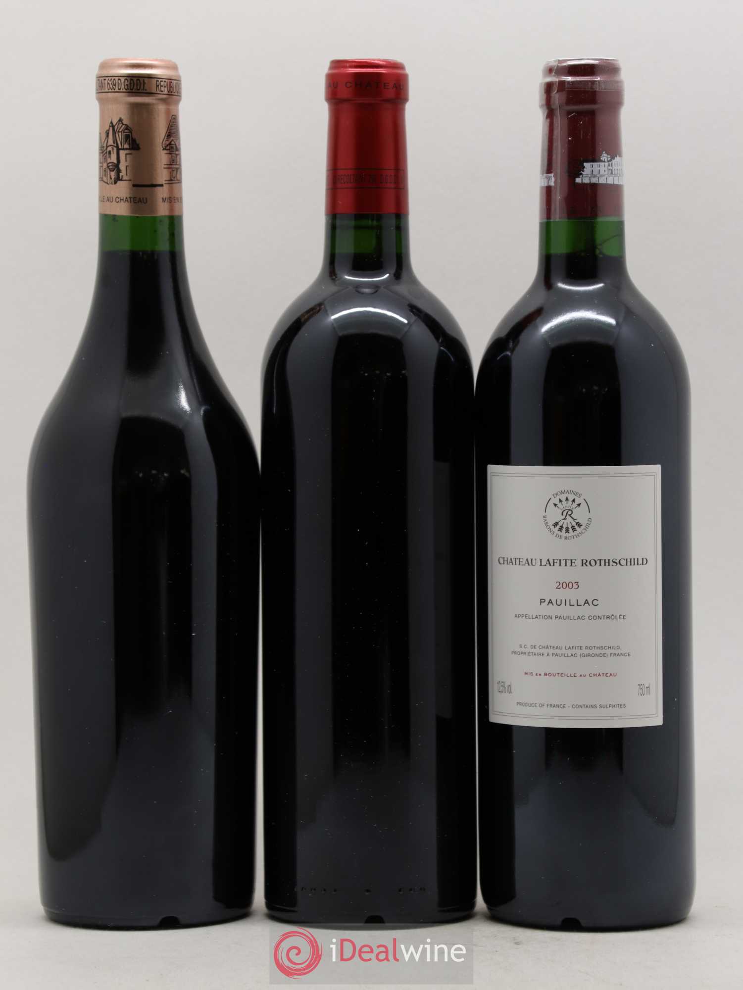 Caisse Duclot Prestige (Petrus Margaux Haut Brion Lafite Rothschild Mouton Rothschild Latour) 2003 - Posten von 6 Flaschen - 4