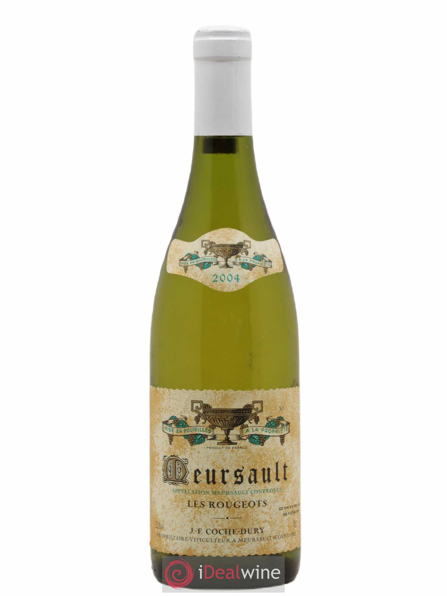 Meursault Les Rougeots Coche Dury (Domaine) 2004 - Lot de 1 bouteille - 0