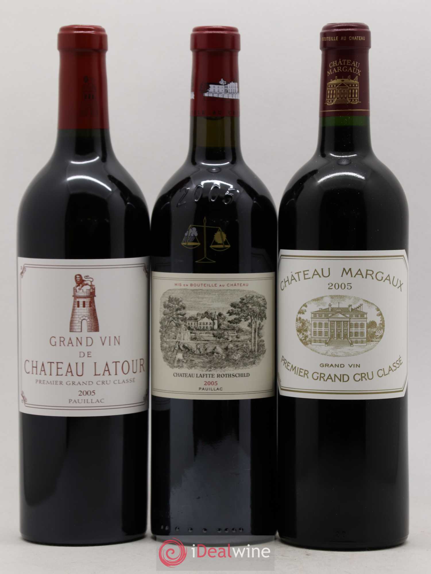 Caisse Duclot Prestige (Petrus Margaux Cheval Blanc Lafite Rothschild Mouton Rothschild Latour) 2005 - Posten von 6 Flaschen - 1