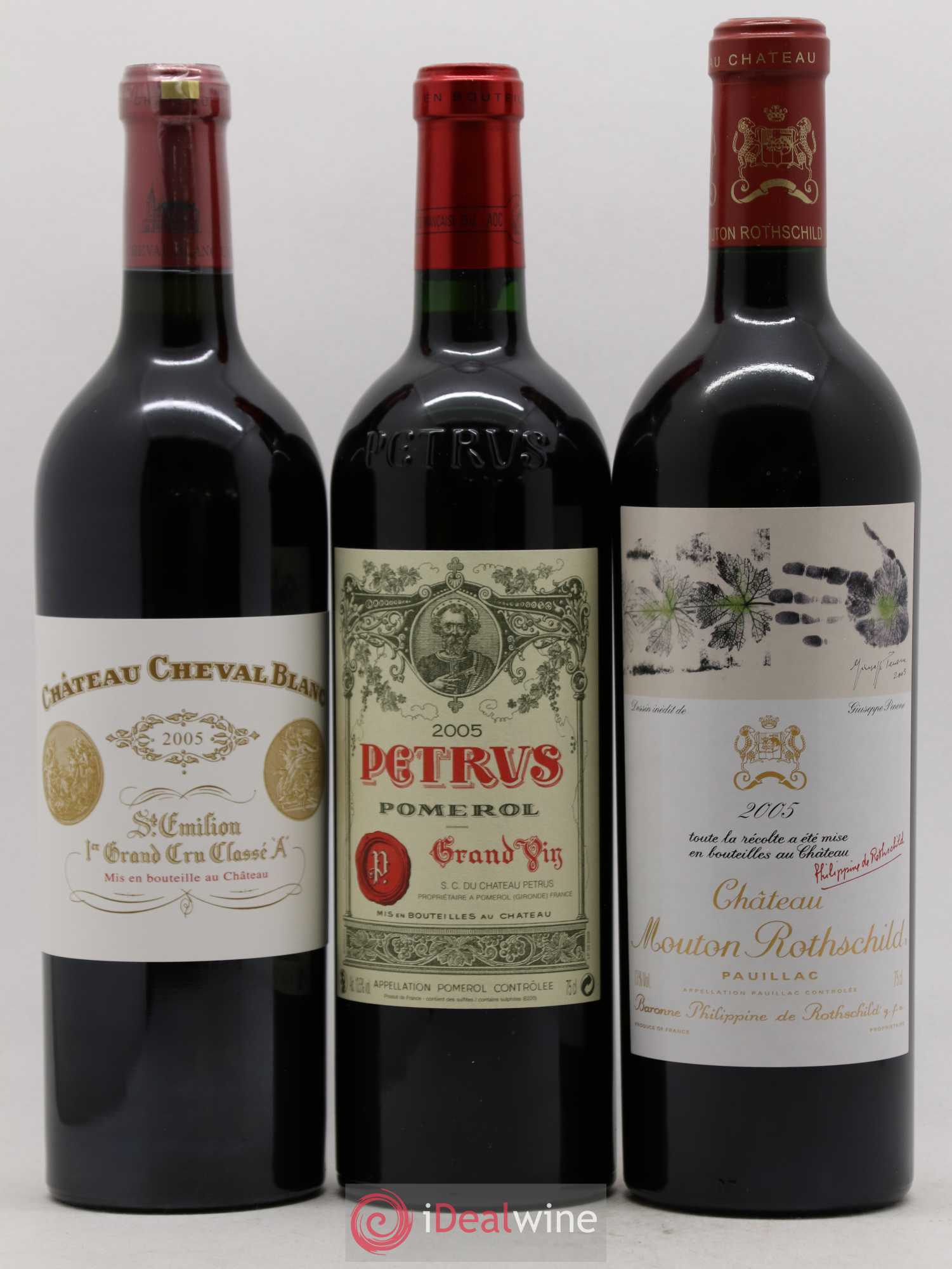 Caisse Duclot Prestige (Petrus Margaux Cheval Blanc Lafite Rothschild Mouton Rothschild Latour) 2005 - Posten von 6 Flaschen - 3
