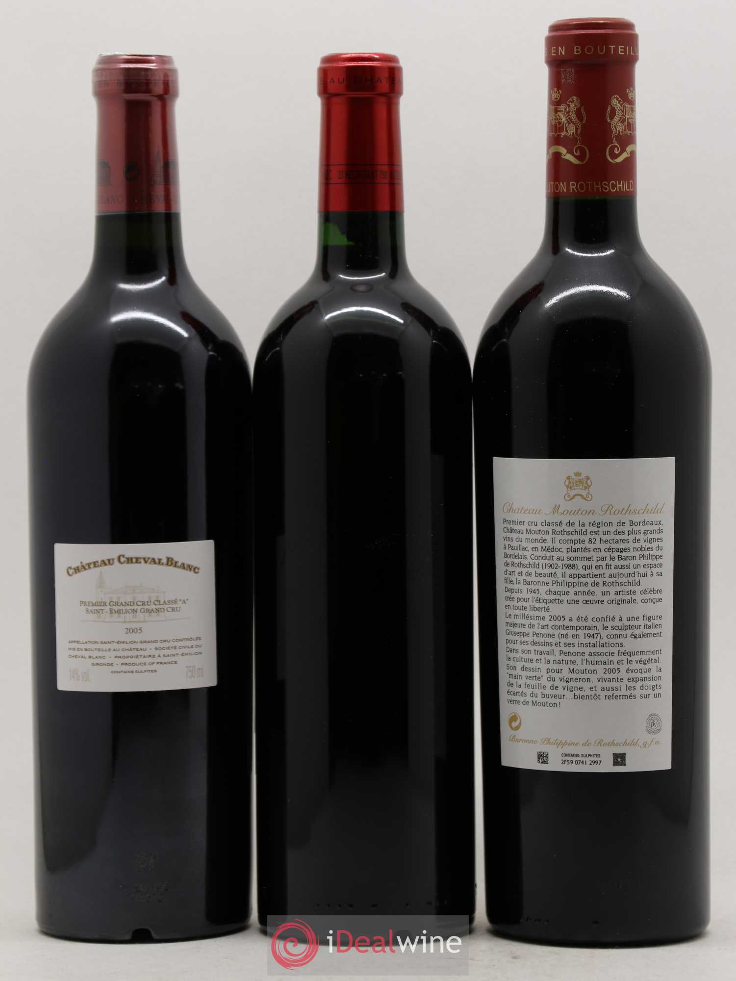 Caisse Duclot Prestige (Petrus Margaux Cheval Blanc Lafite Rothschild Mouton Rothschild Latour) 2005 - Posten von 6 Flaschen - 4