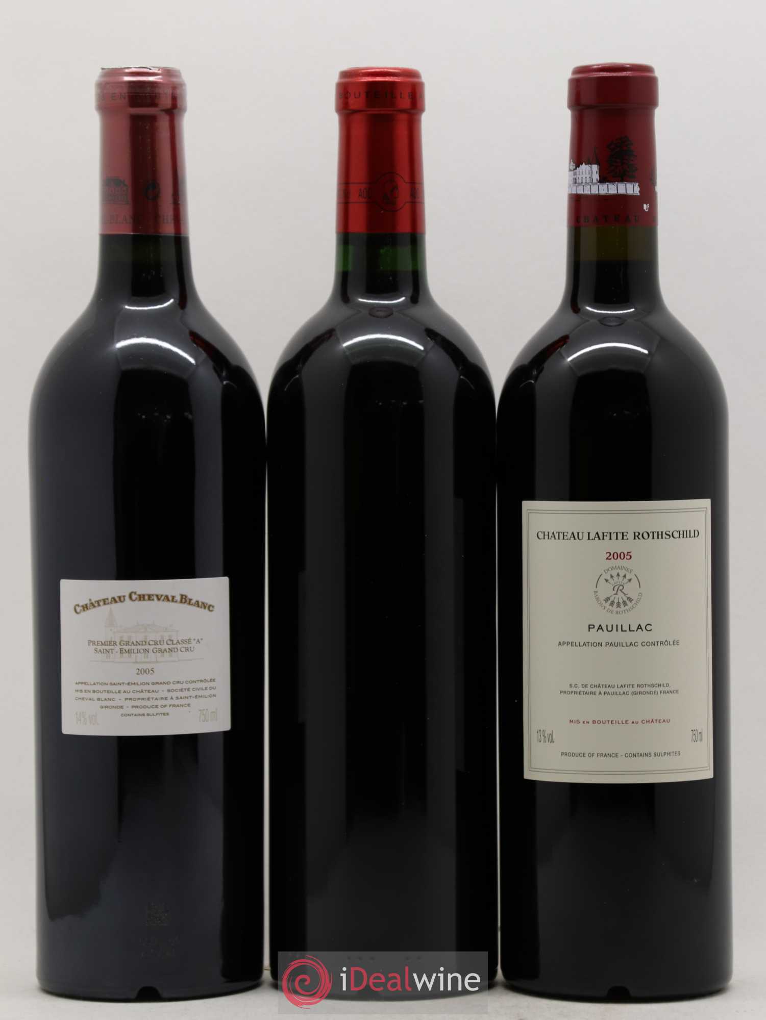 Caisse Duclot Prestige (Petrus Margaux Cheval Blanc Lafite Rothschild Mouton Rothschild Latour) 2005 - Posten von 6 Flaschen - 4