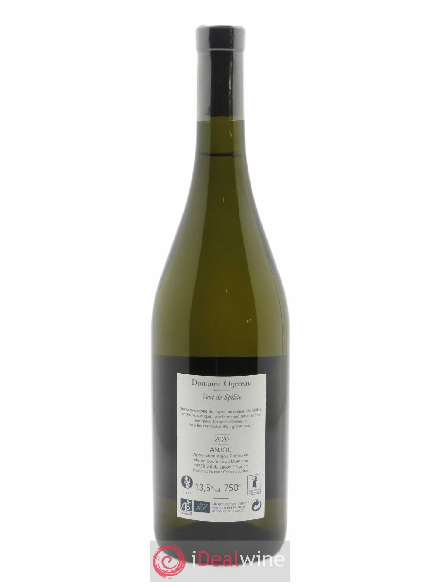 Anjou Vent de Spilite Domaine Ogereau 2020 - Lot de 1 bouteille - 1