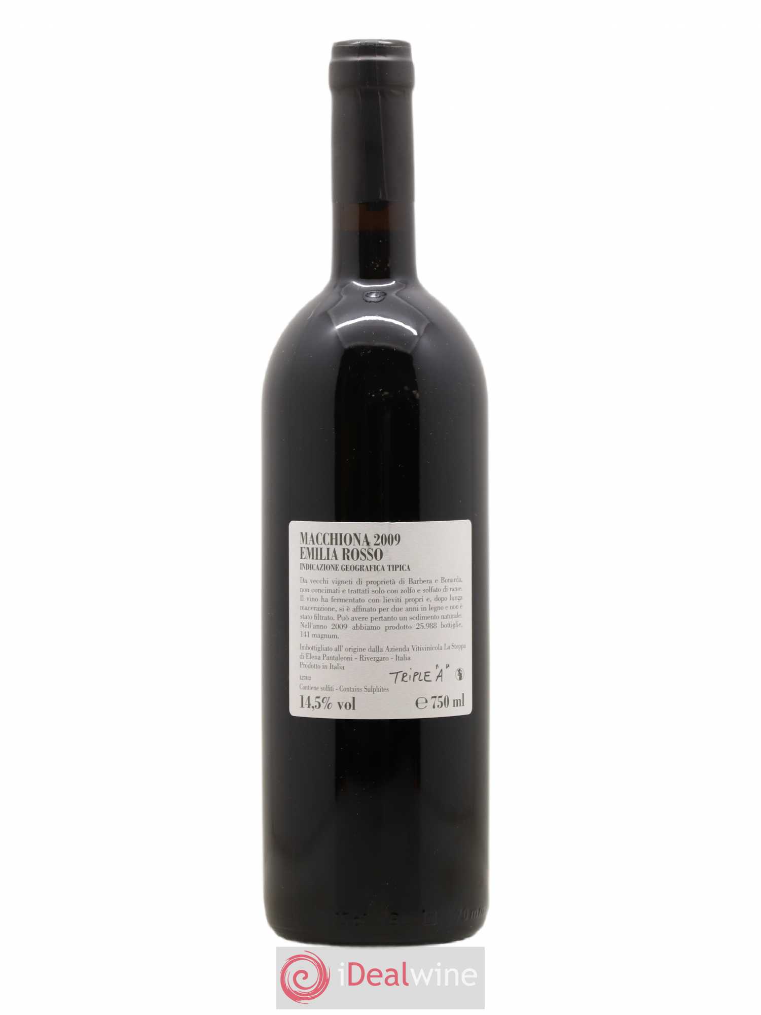 Italie Emilia Rosso Macchiona domaine La Stoppa 2009 - Posten von 1 Flasche - 1