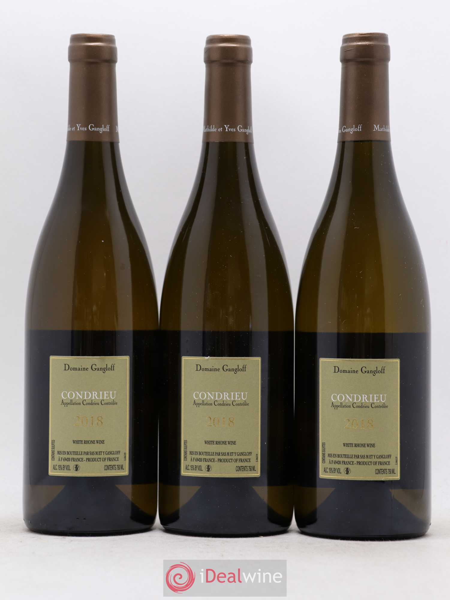 Condrieu Domaine Gangloff (Domaine) 2018 - Lot de 3 bouteilles - 1