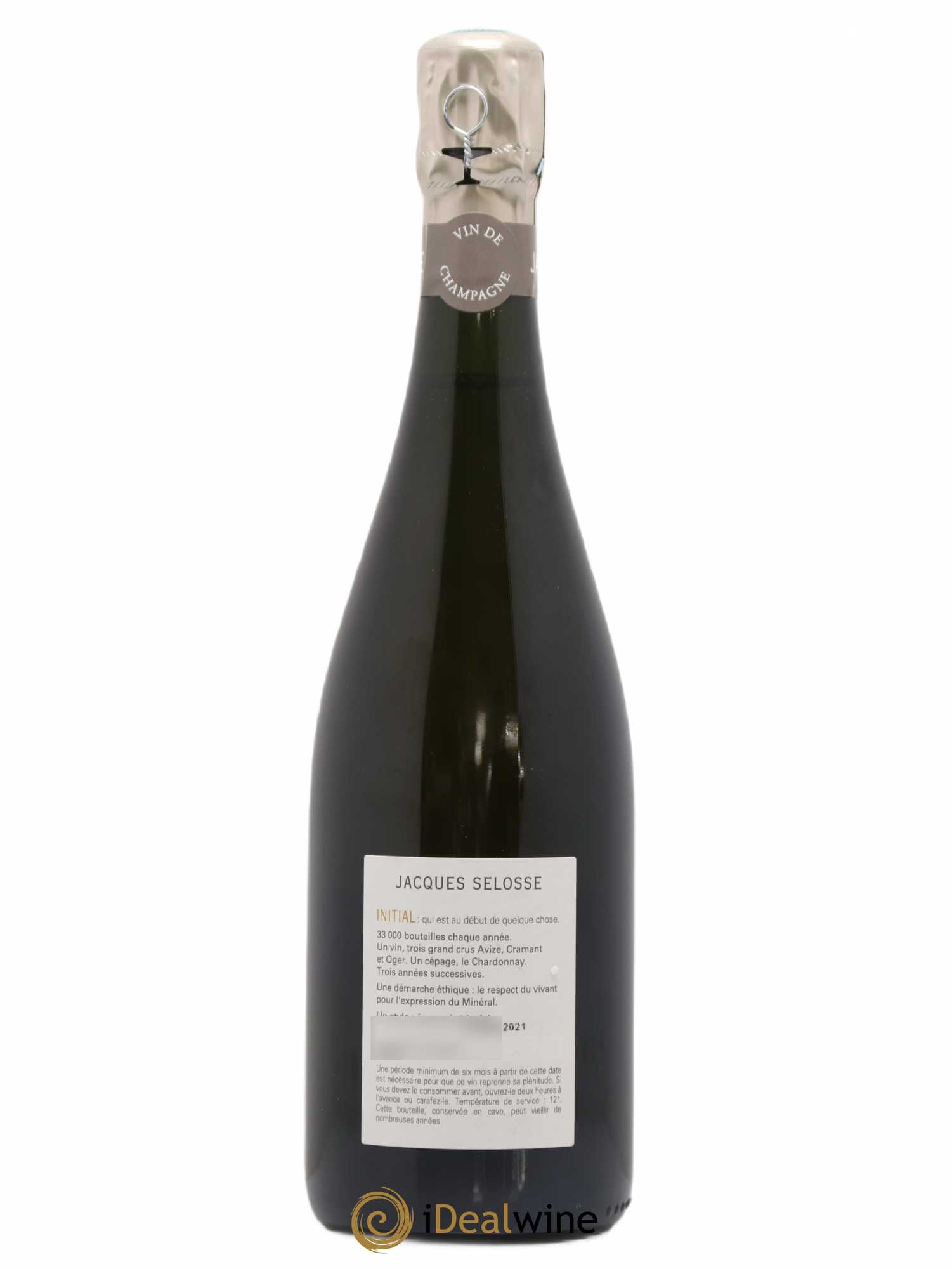 Initial Brut Jacques Selosse - Lot de 1 bouteille - 1