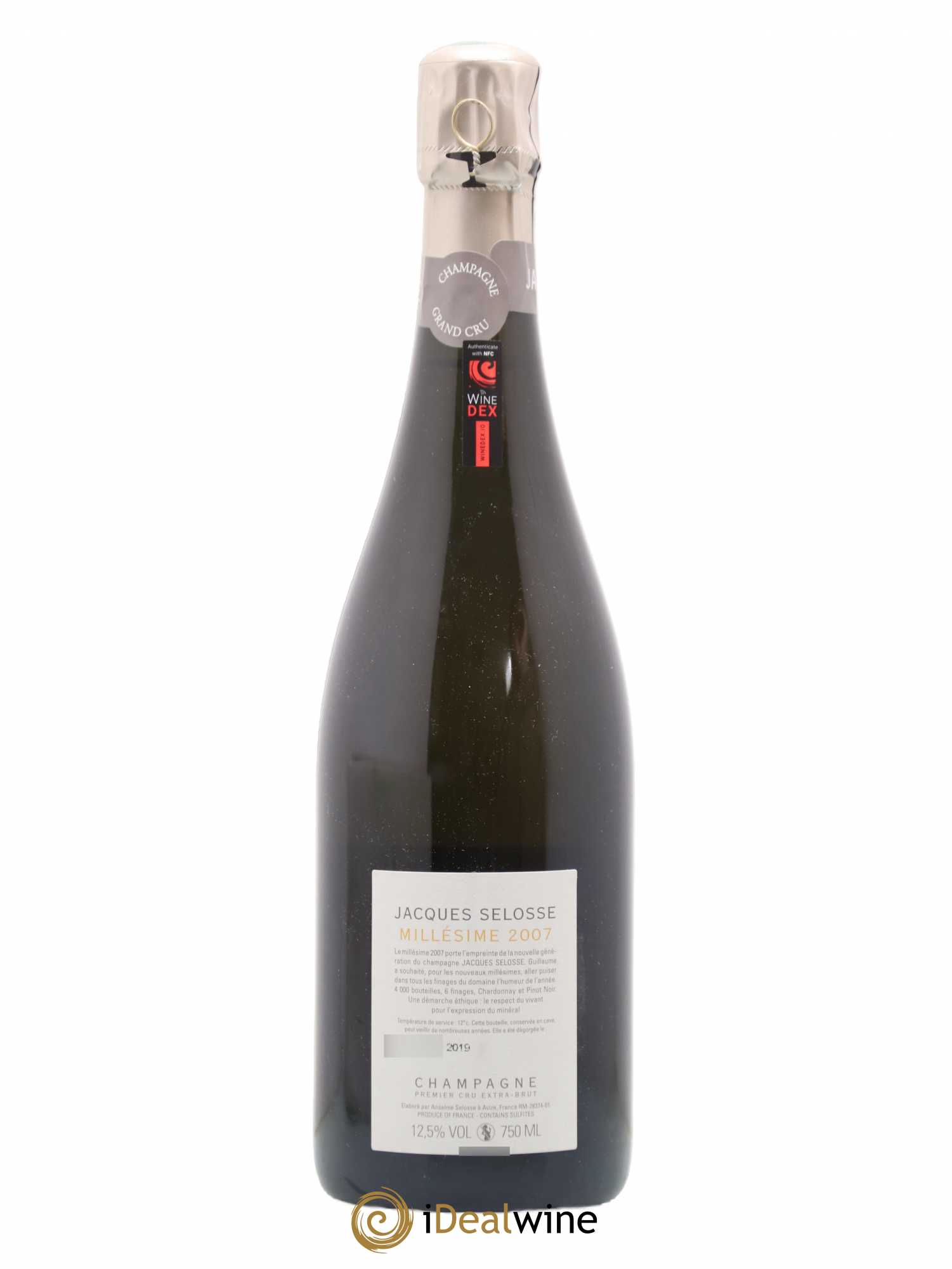 1er Cru Millésimé Extra-Brut Jacques Selosse 2007 - Lot de 1 bouteille - 1