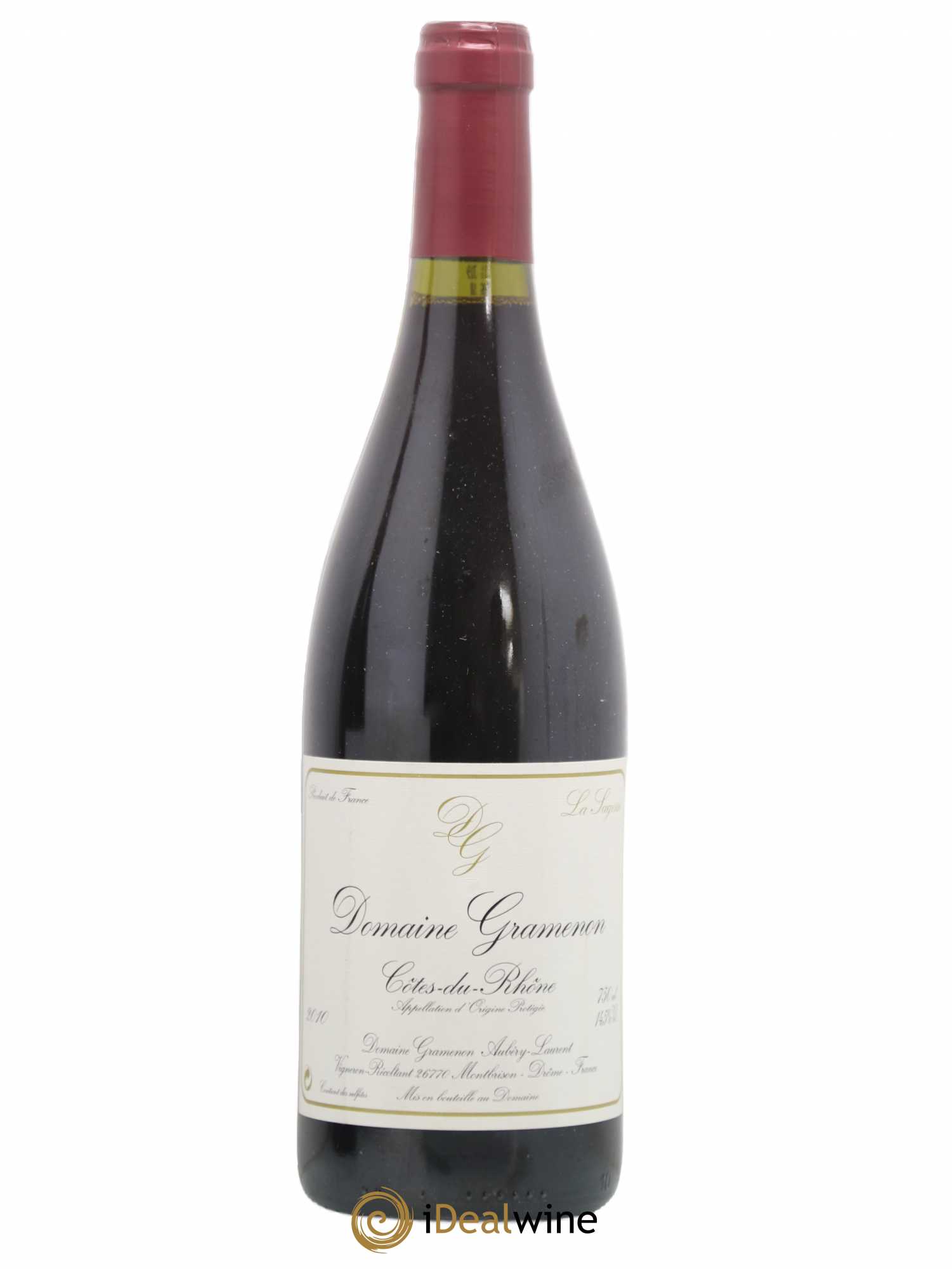 Côtes-du-Rhône La Sagesse Gramenon (Domaine) 2010 - Lot de 1 bouteille - 0